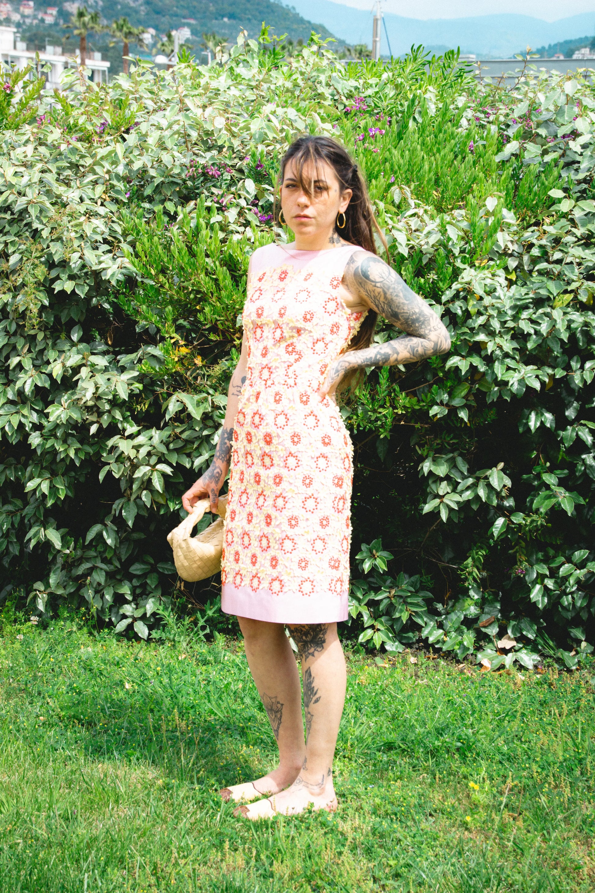Floral Appliqué Embroidered Shift Dress SS2012