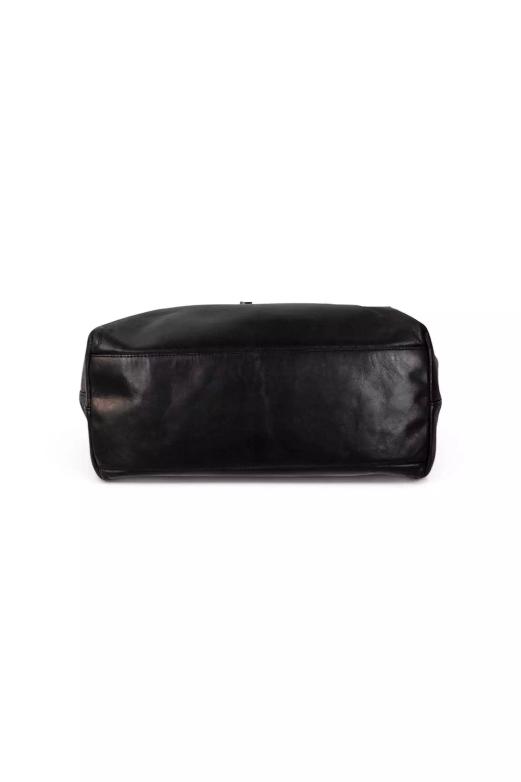 Black Leather Hobo Bag Acetate Chain Handle