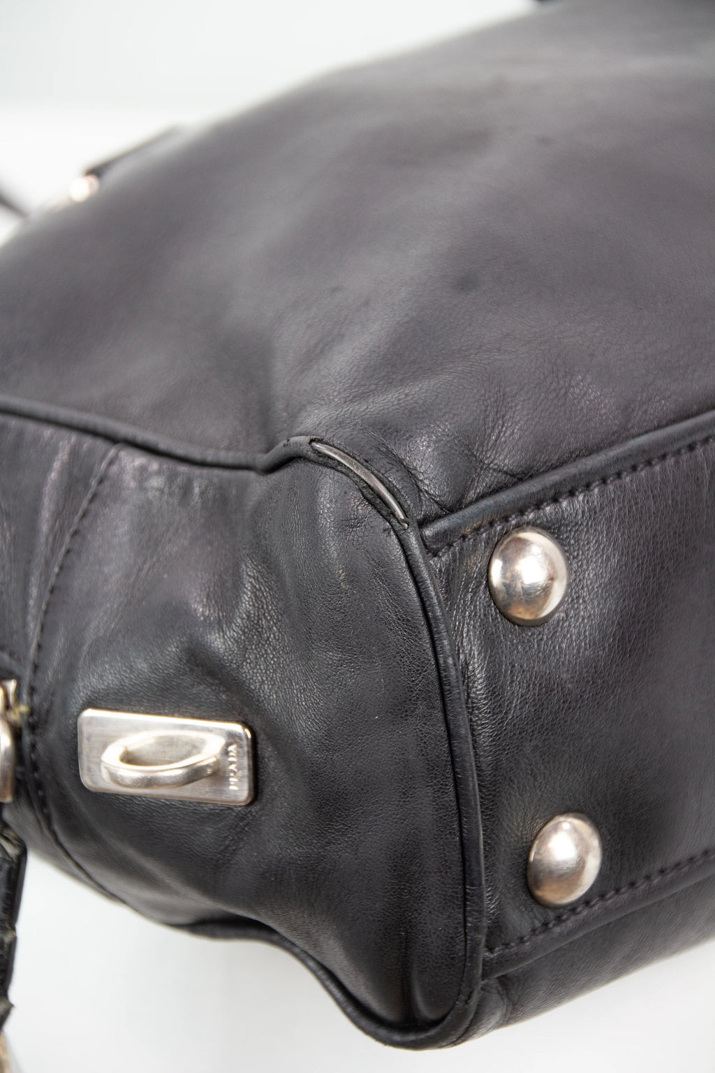 Black leather bowling