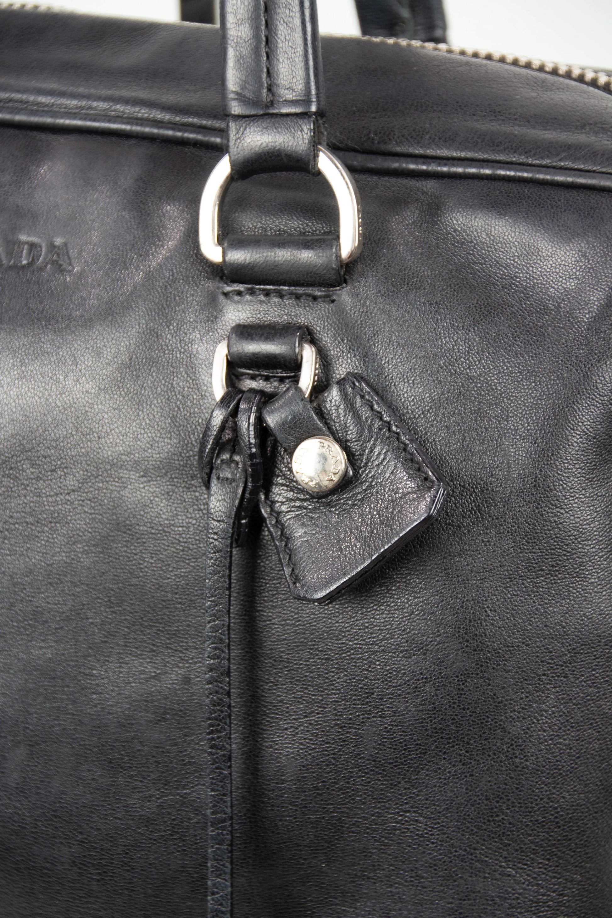 Black leather bowling