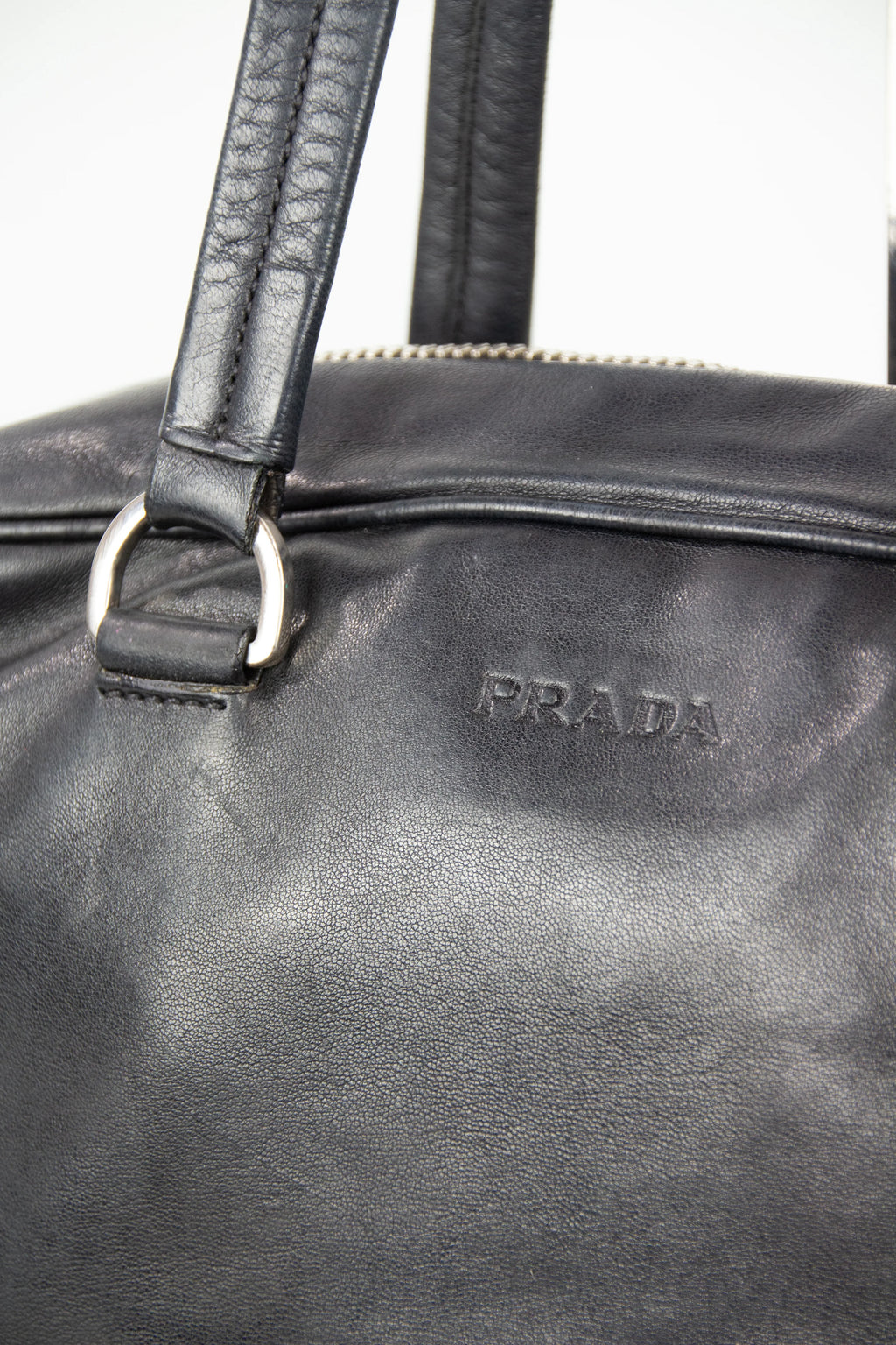 Black leather bowling