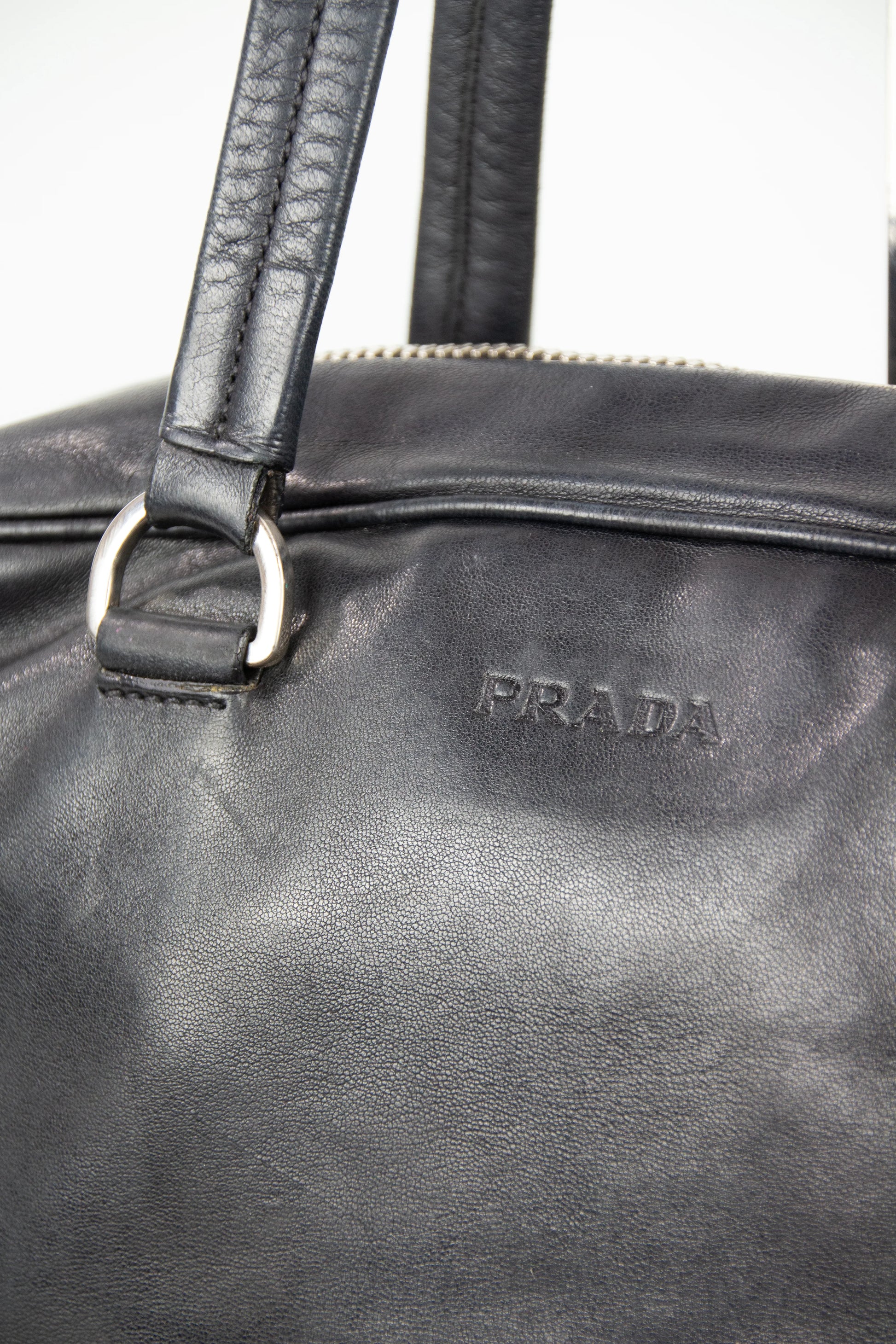 Black leather bowling