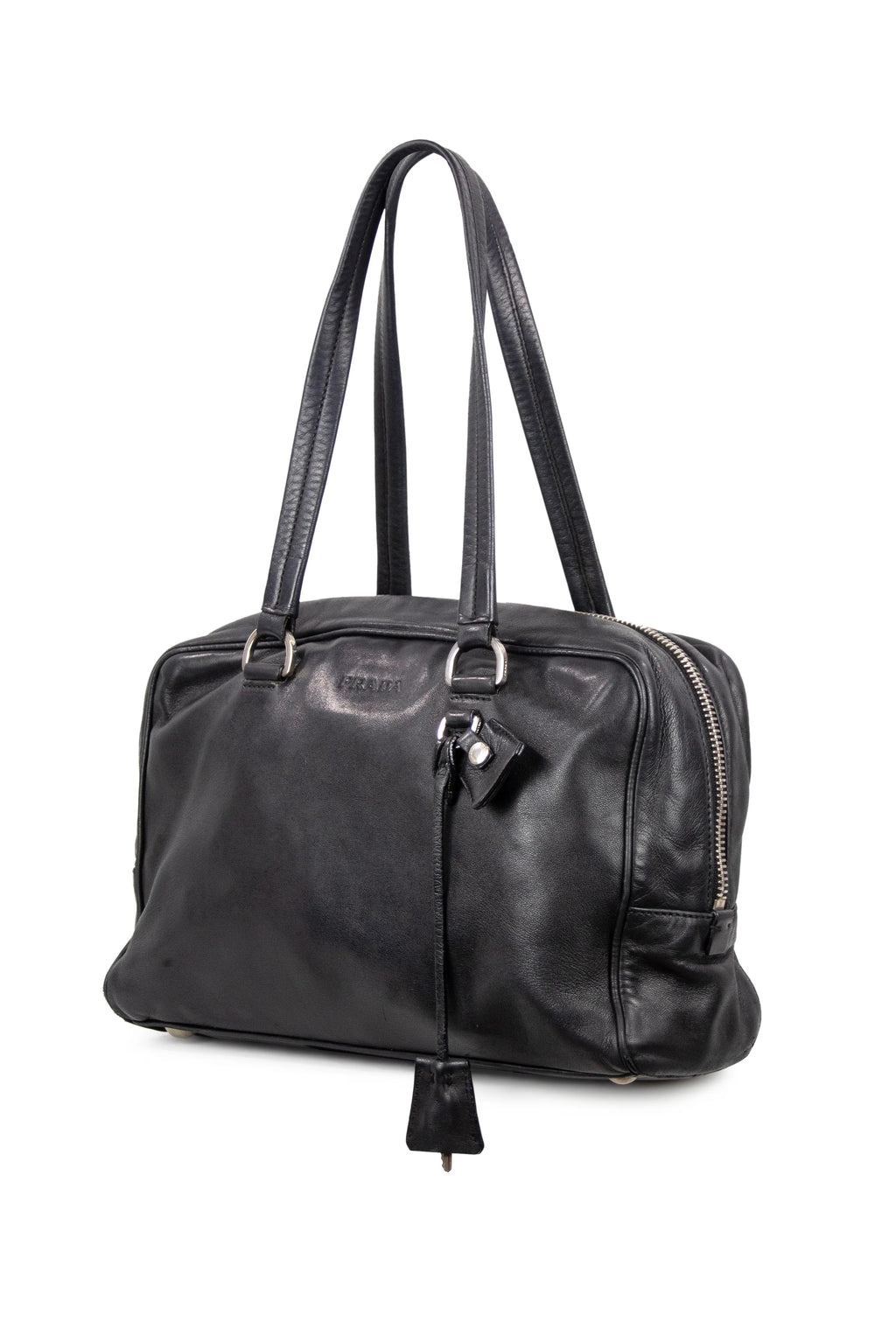 Black leather bowling