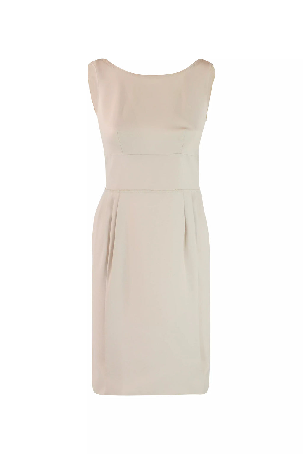 Structured Pale Pink Sheath Dress
