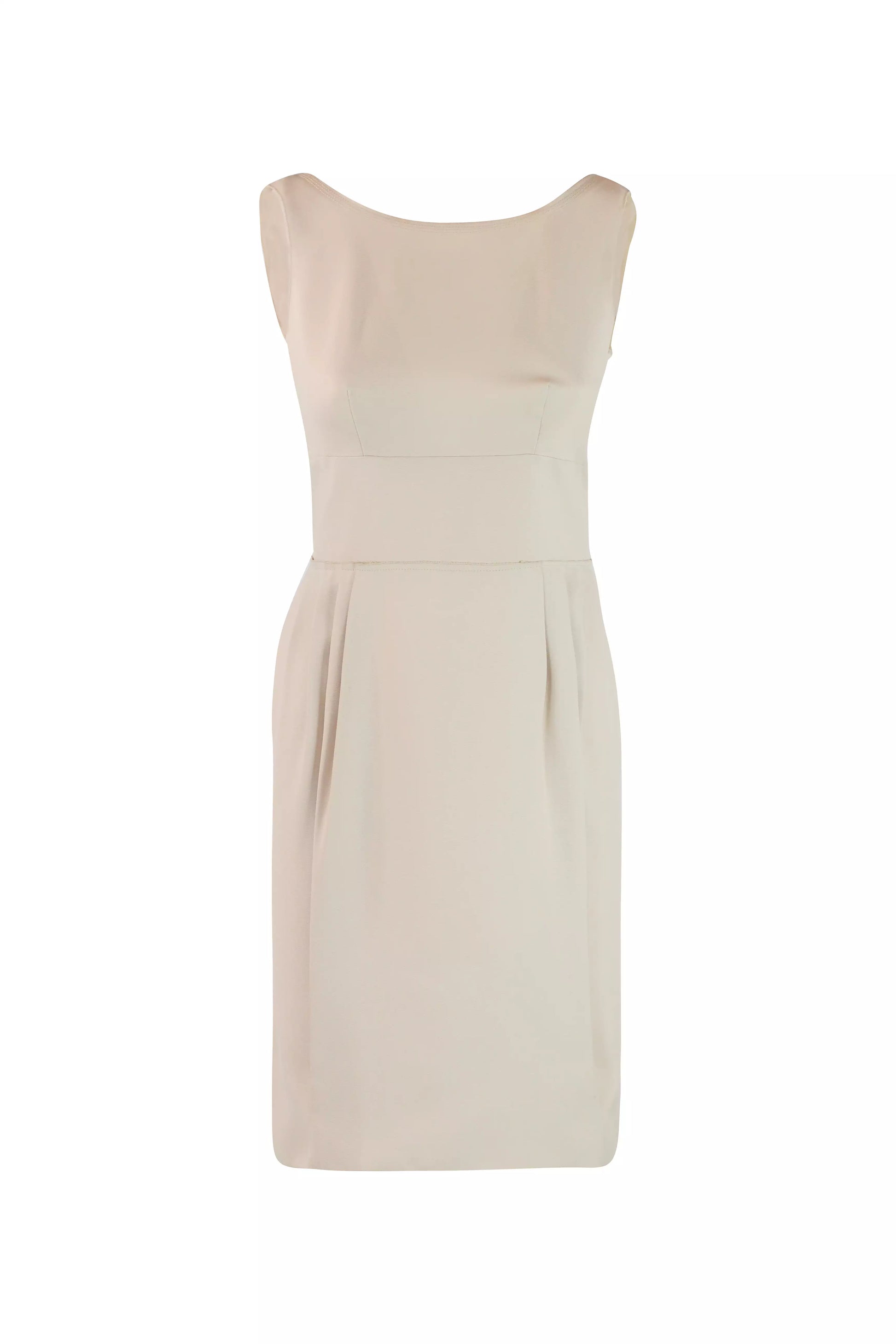 Structured Pale Pink Sheath Dress