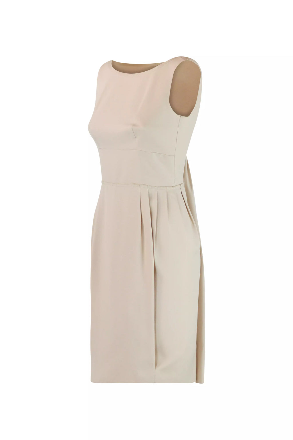 Structured Pale Pink Sheath Dress