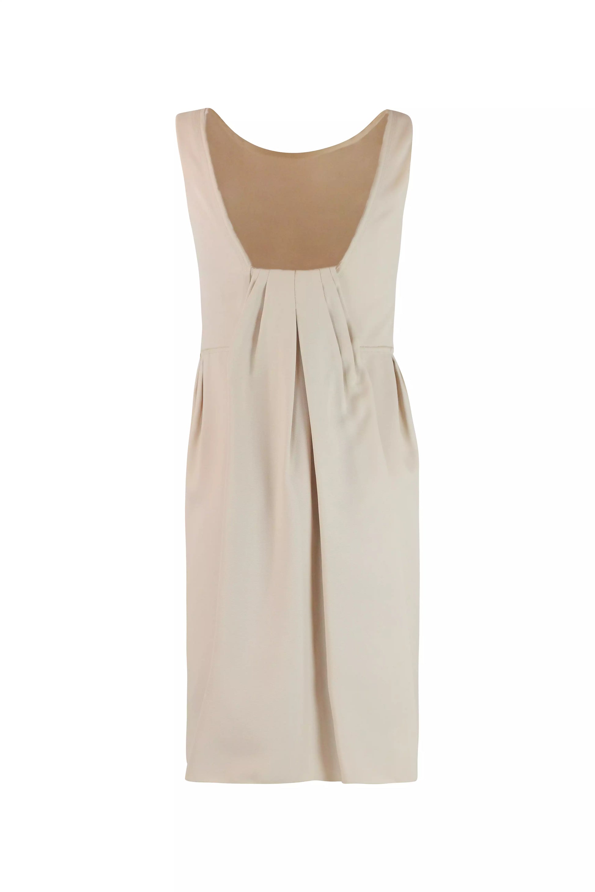 Structured Pale Pink Sheath Dress