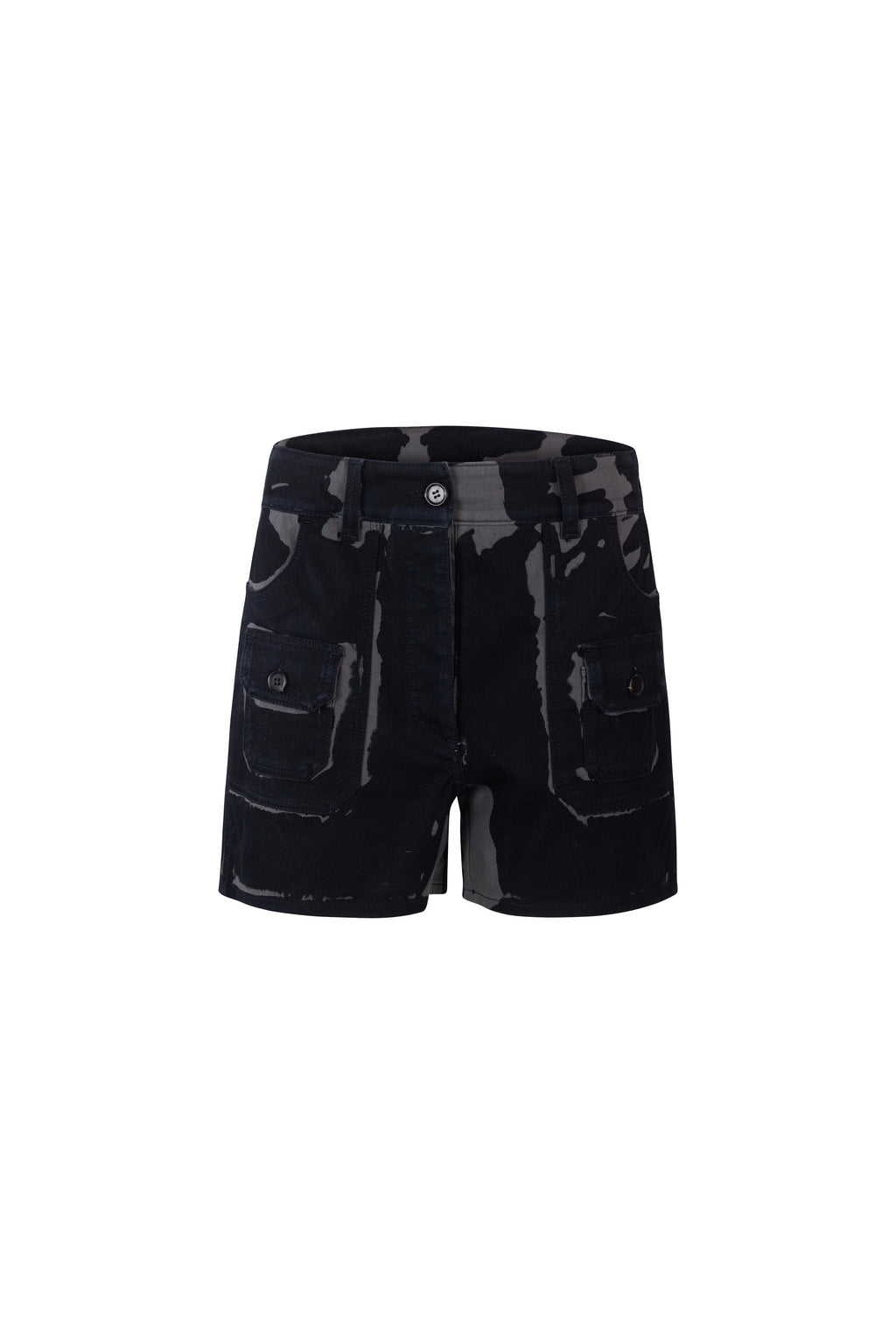 Black Shorts with Grey Print SS2018