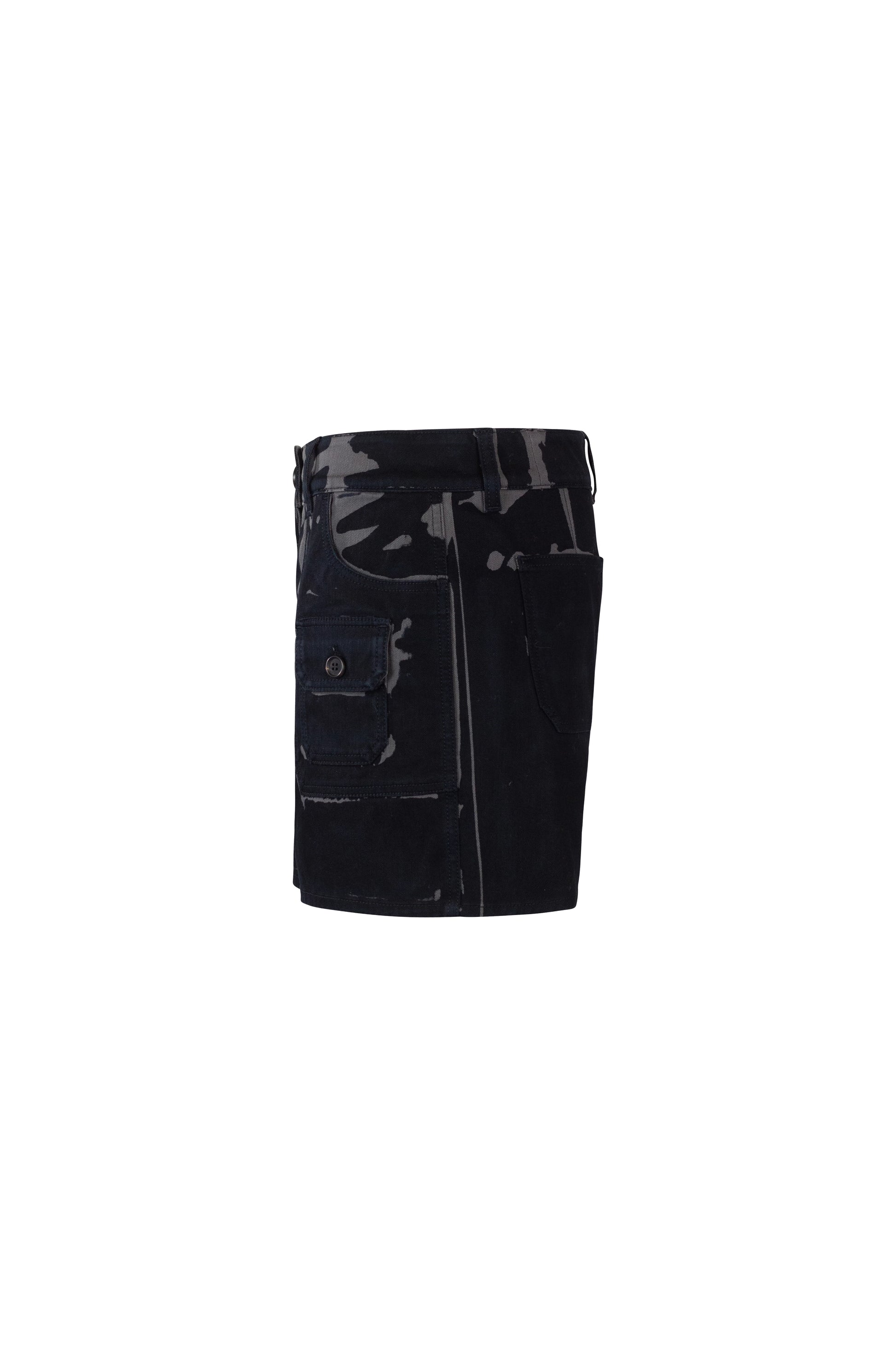 Black Shorts with Grey Print SS2018