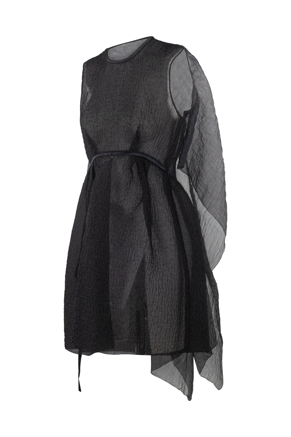Silk Peplum Top with Chiffon Tails SS2010