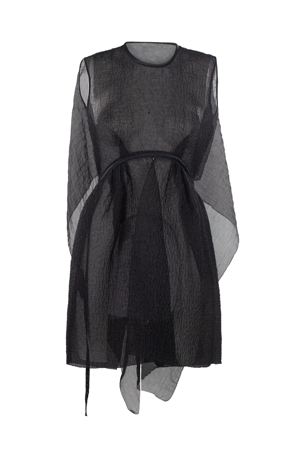 Silk Peplum Top with Chiffon Tails SS2010