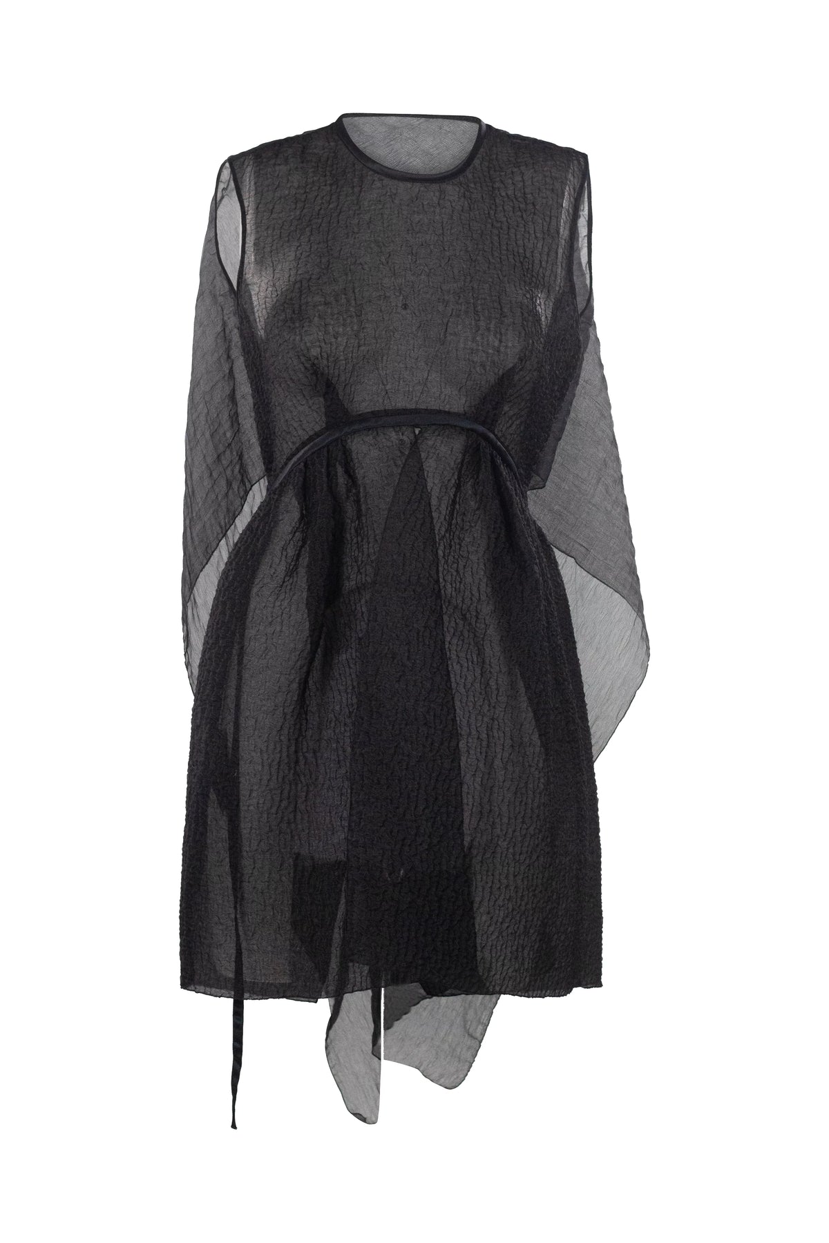 Silk Peplum Top with Chiffon Tails SS2010