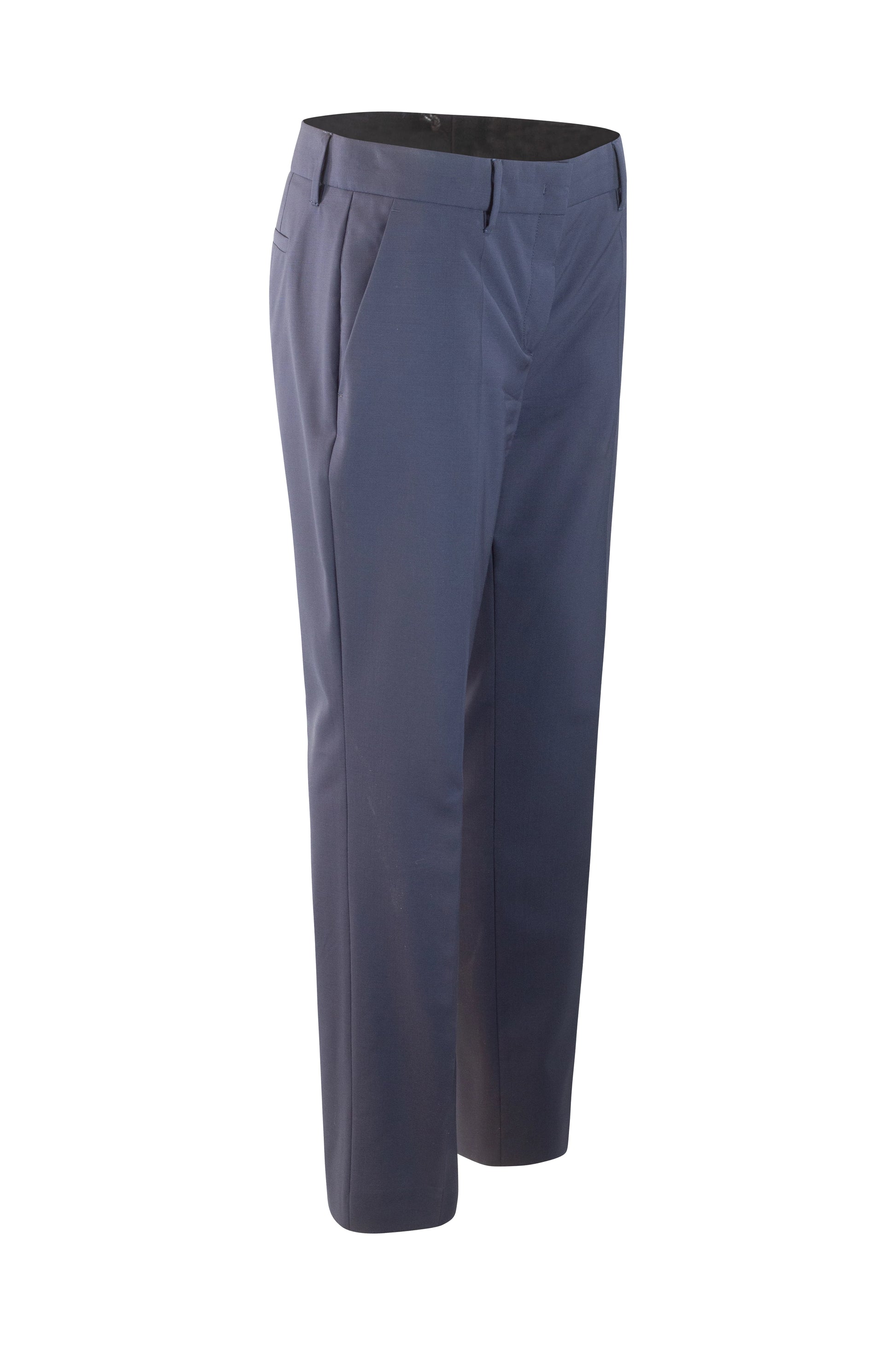 Classic Blue Wool Trousers