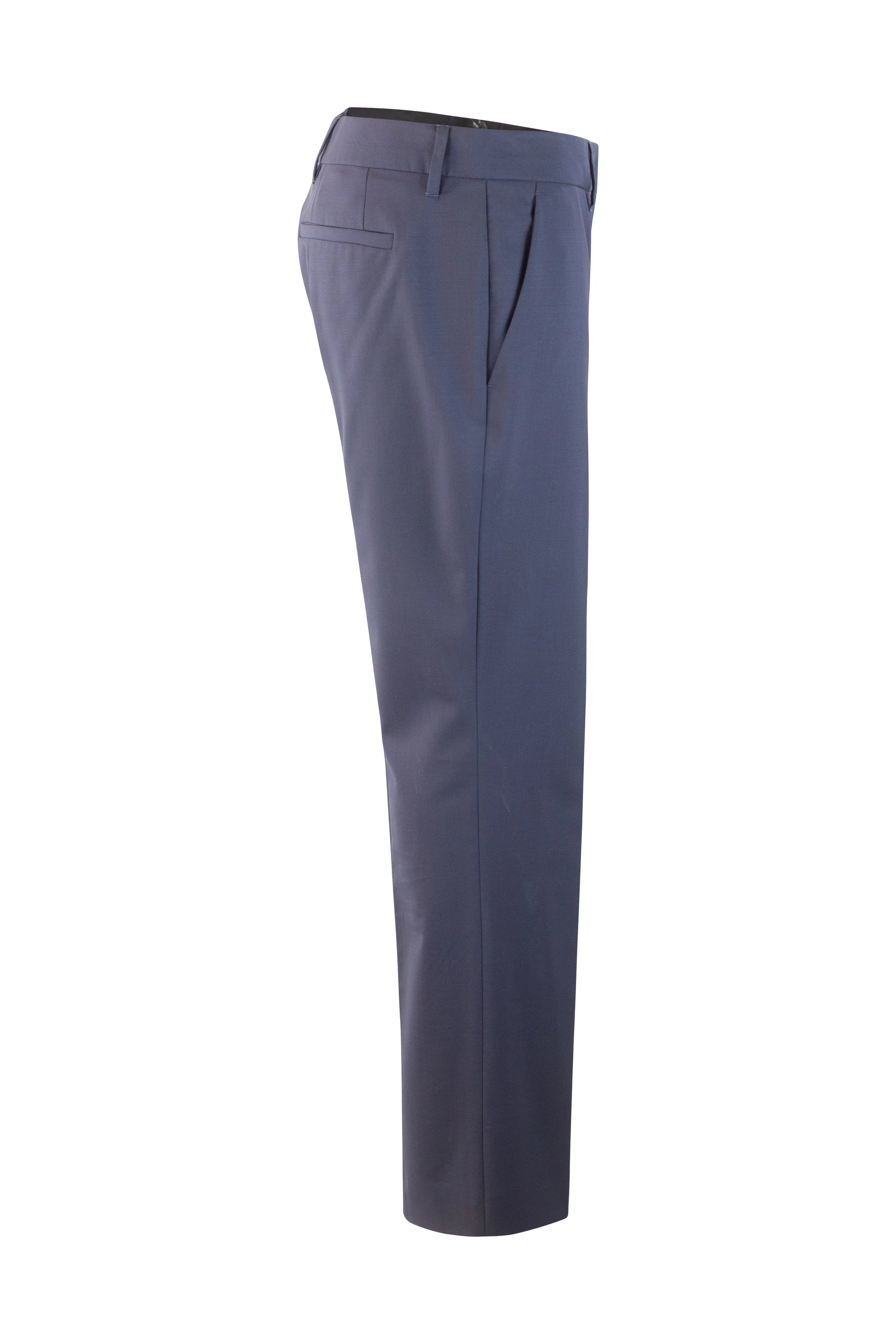Classic Blue Wool Trousers