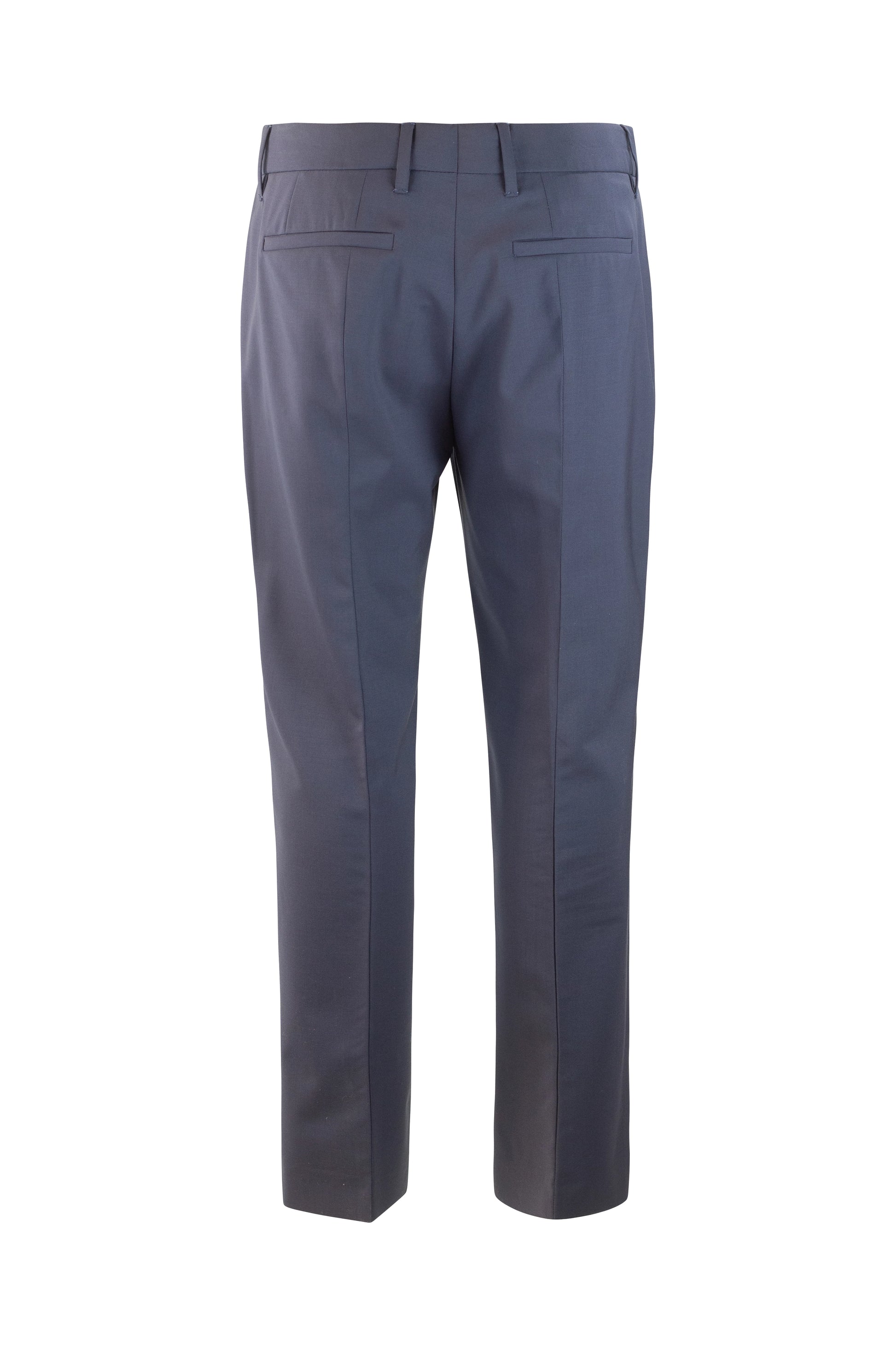 Classic Blue Wool Trousers