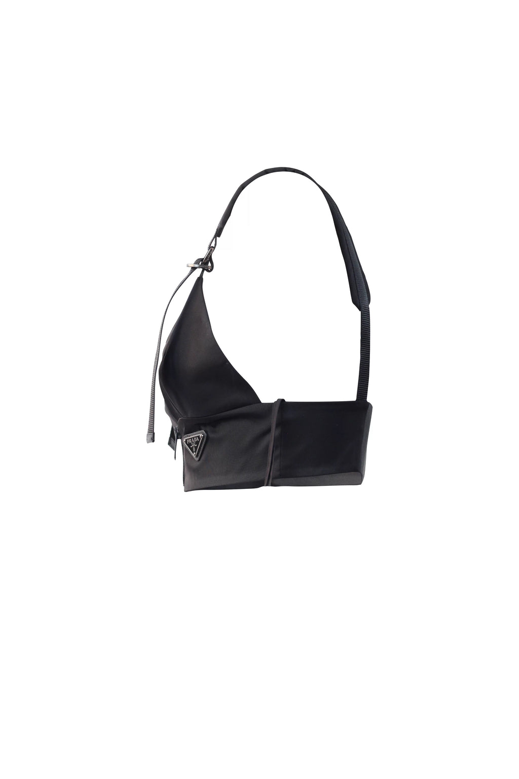 Re-Nylon Zip Bra Top