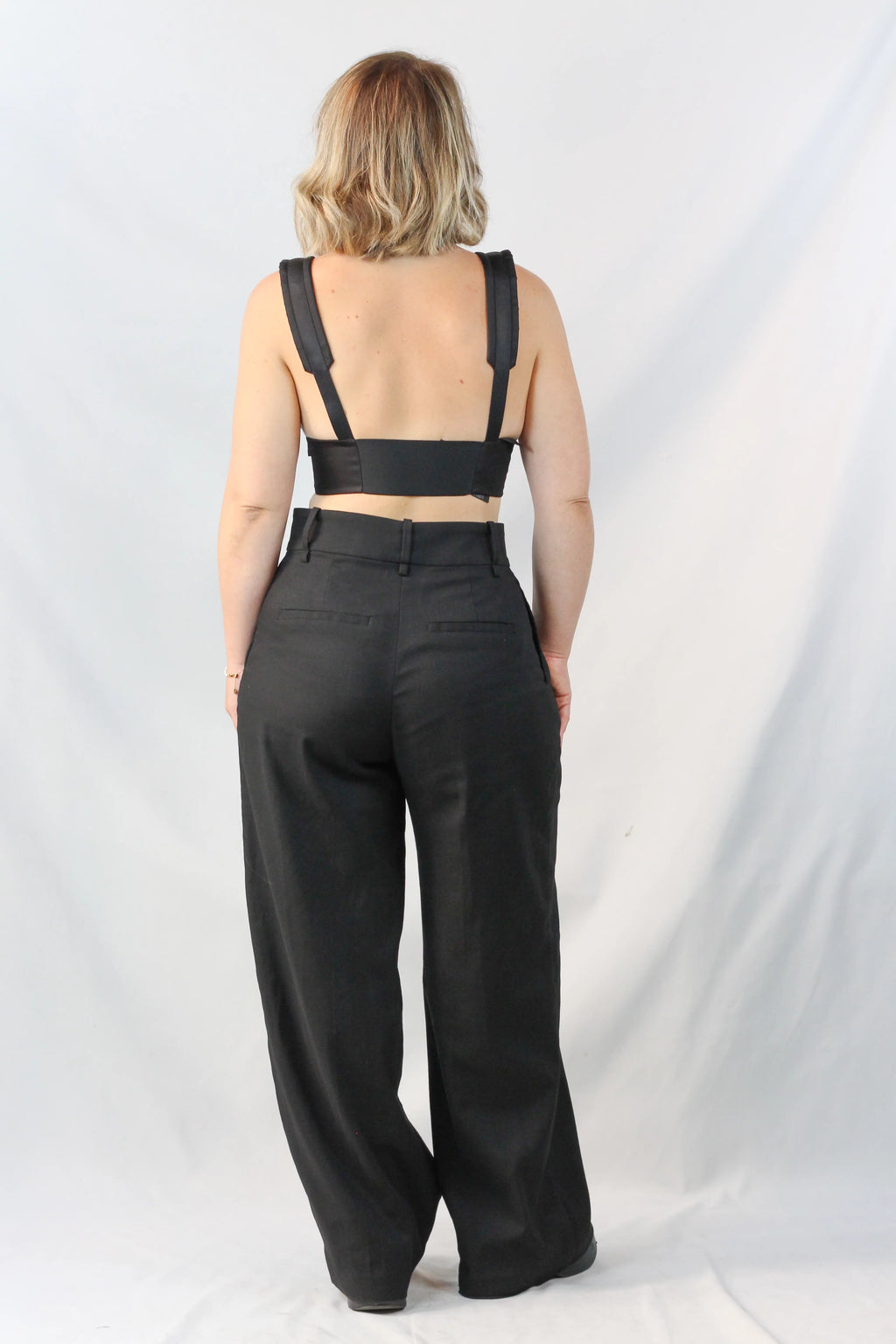 Re-Nylon Zip Bra Top