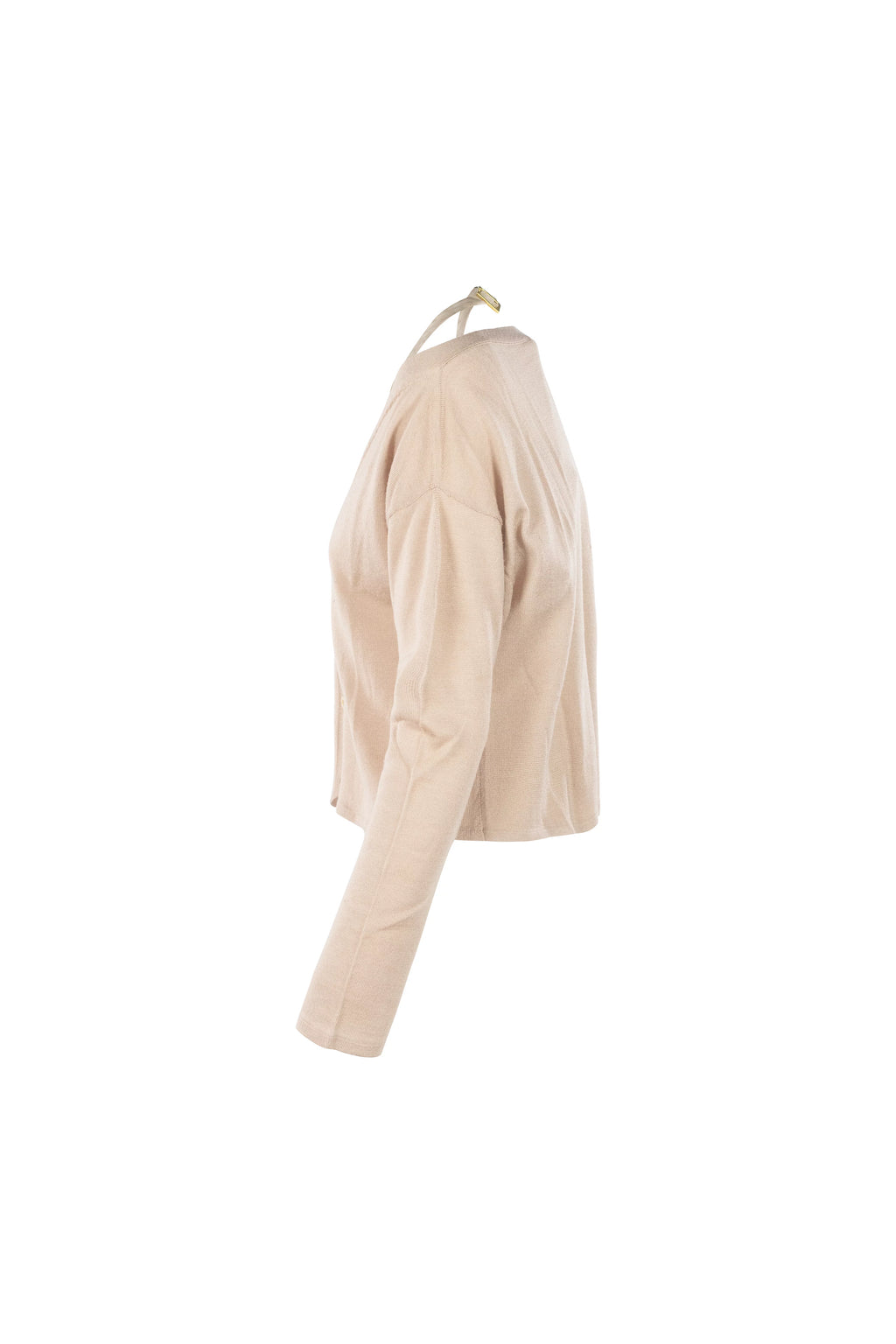 Cashmere Cardigan with Silk Neck Ribbon