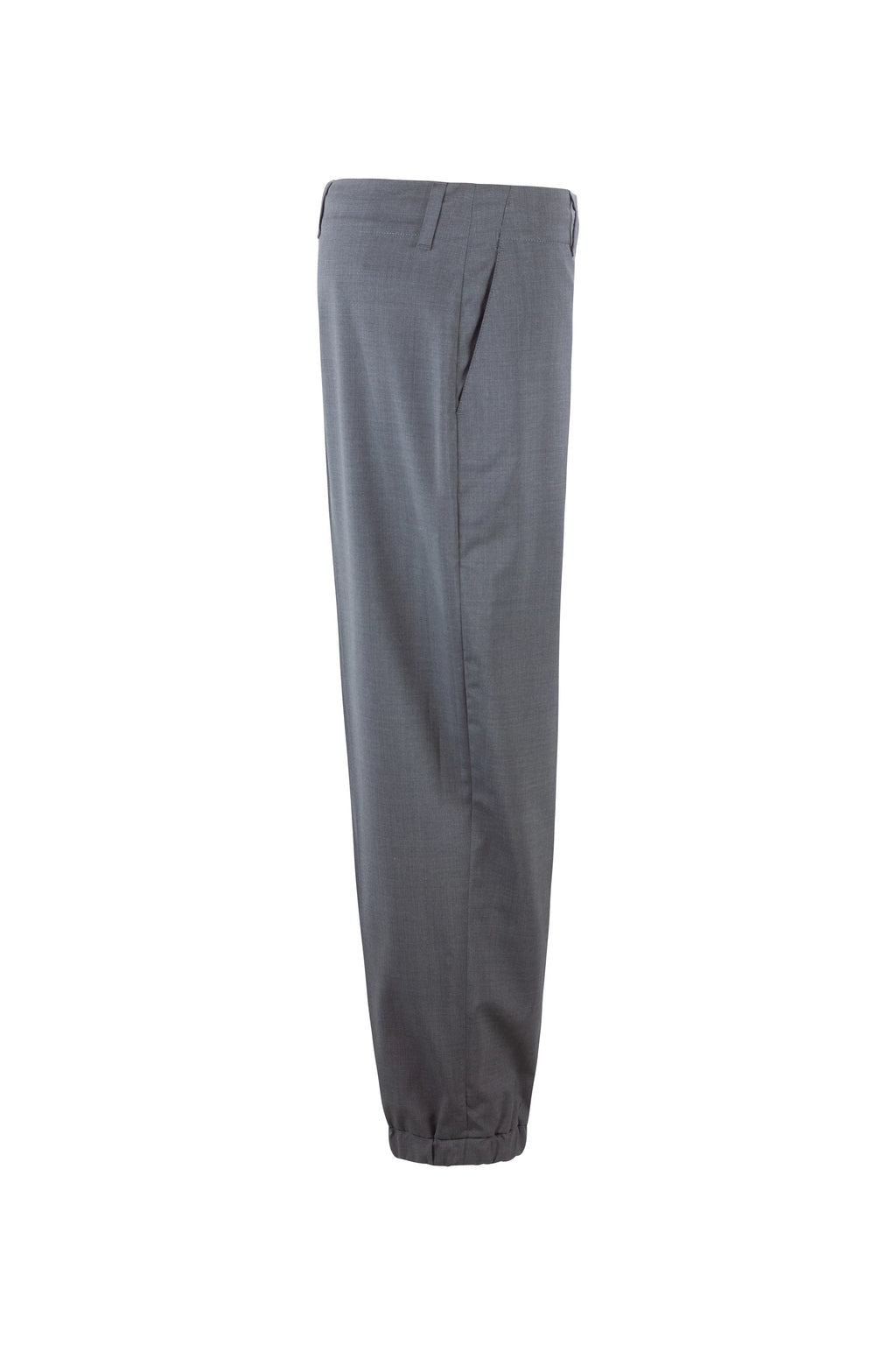 Grey Tailored Jogger Trousers with Contrast Inner Band