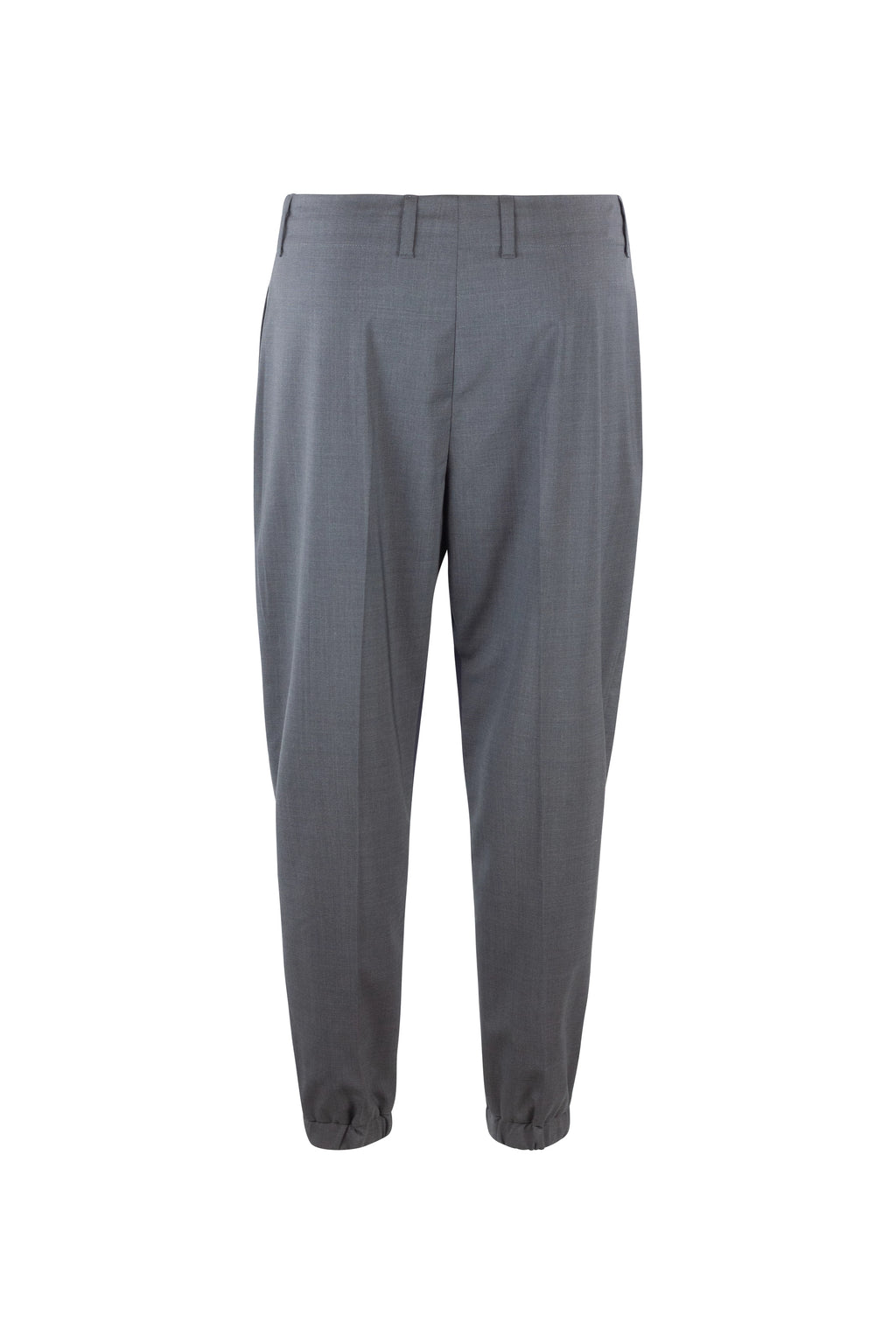 Grey Tailored Jogger Trousers with Contrast Inner Band
