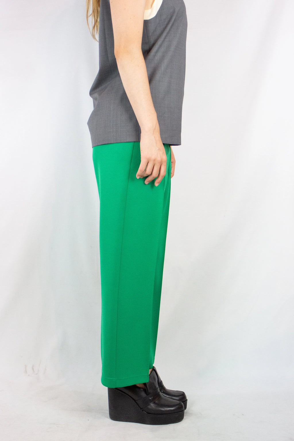Green Technical Fabric Trousers FW2018
