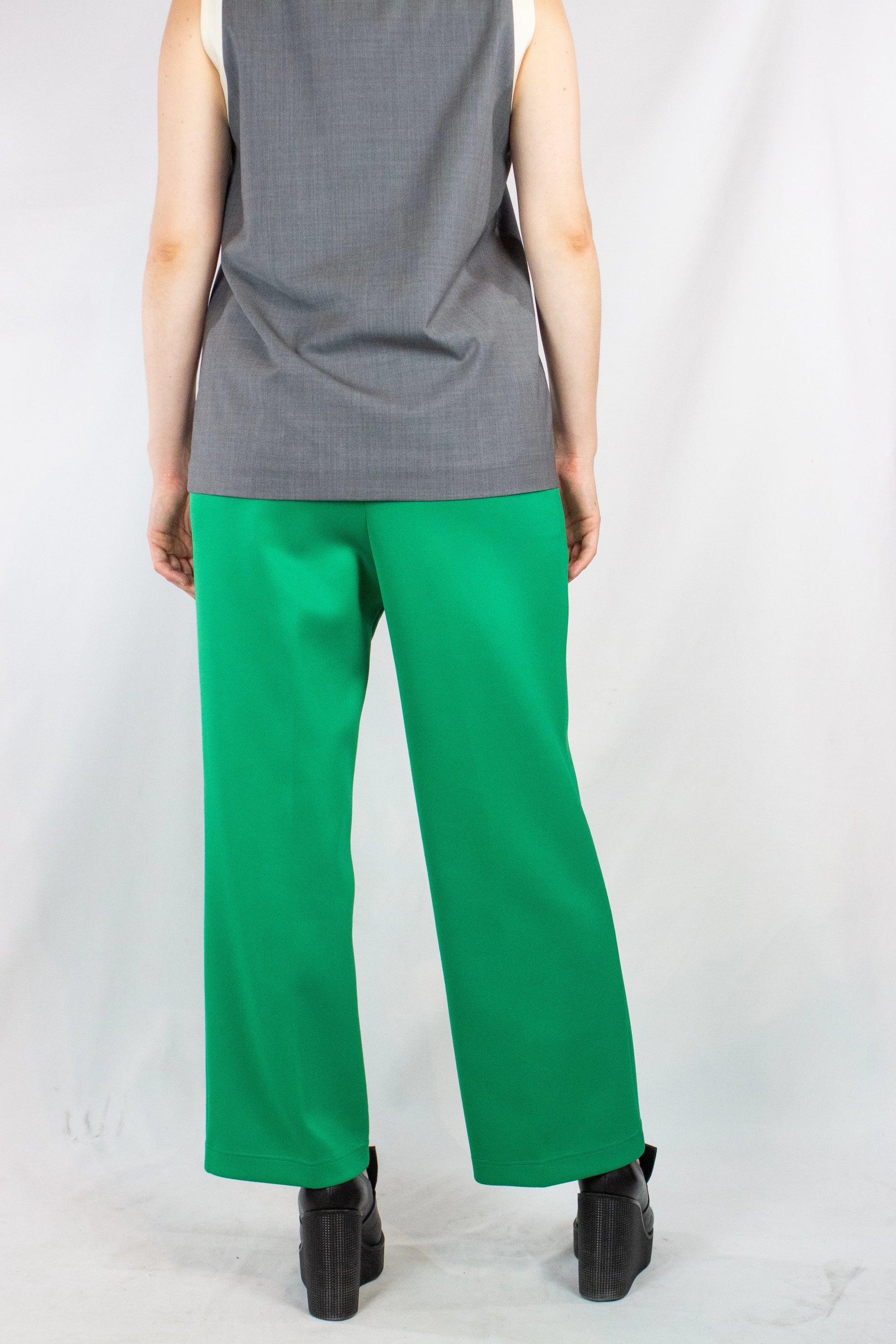 Green Technical Fabric Trousers FW2018