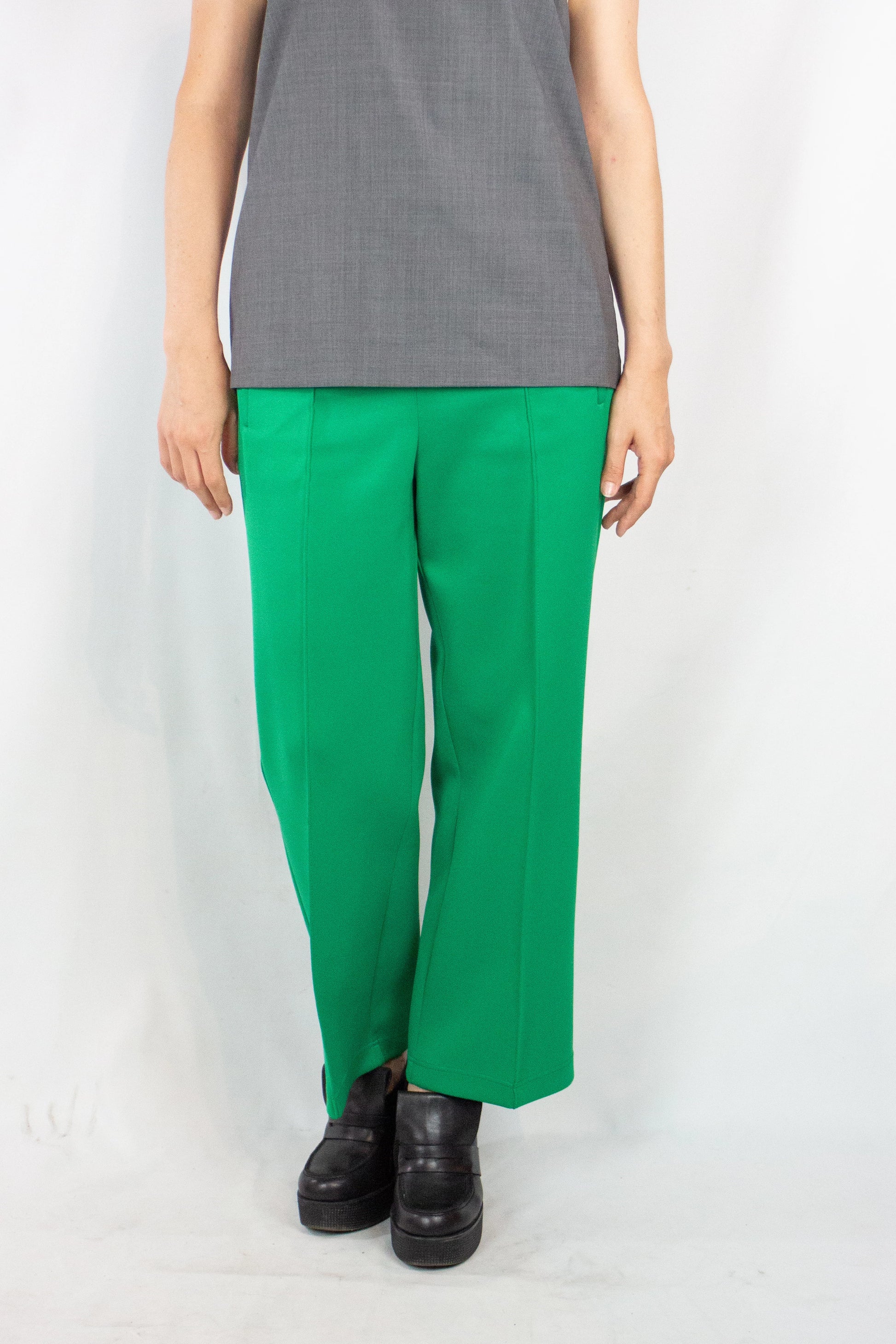 Green Technical Fabric Trousers FW2018