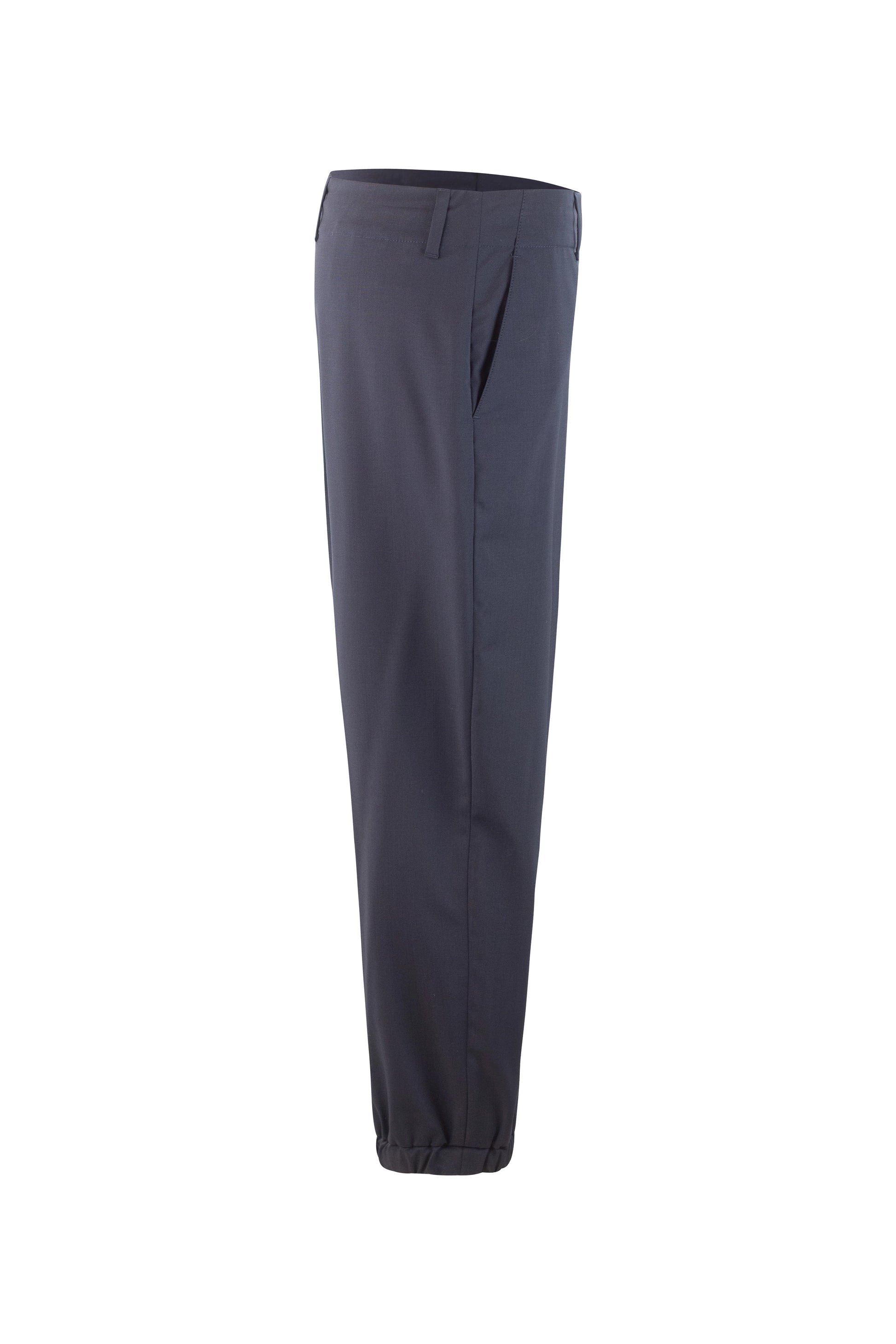 Blue Wool Tailored Jogger Trousers
