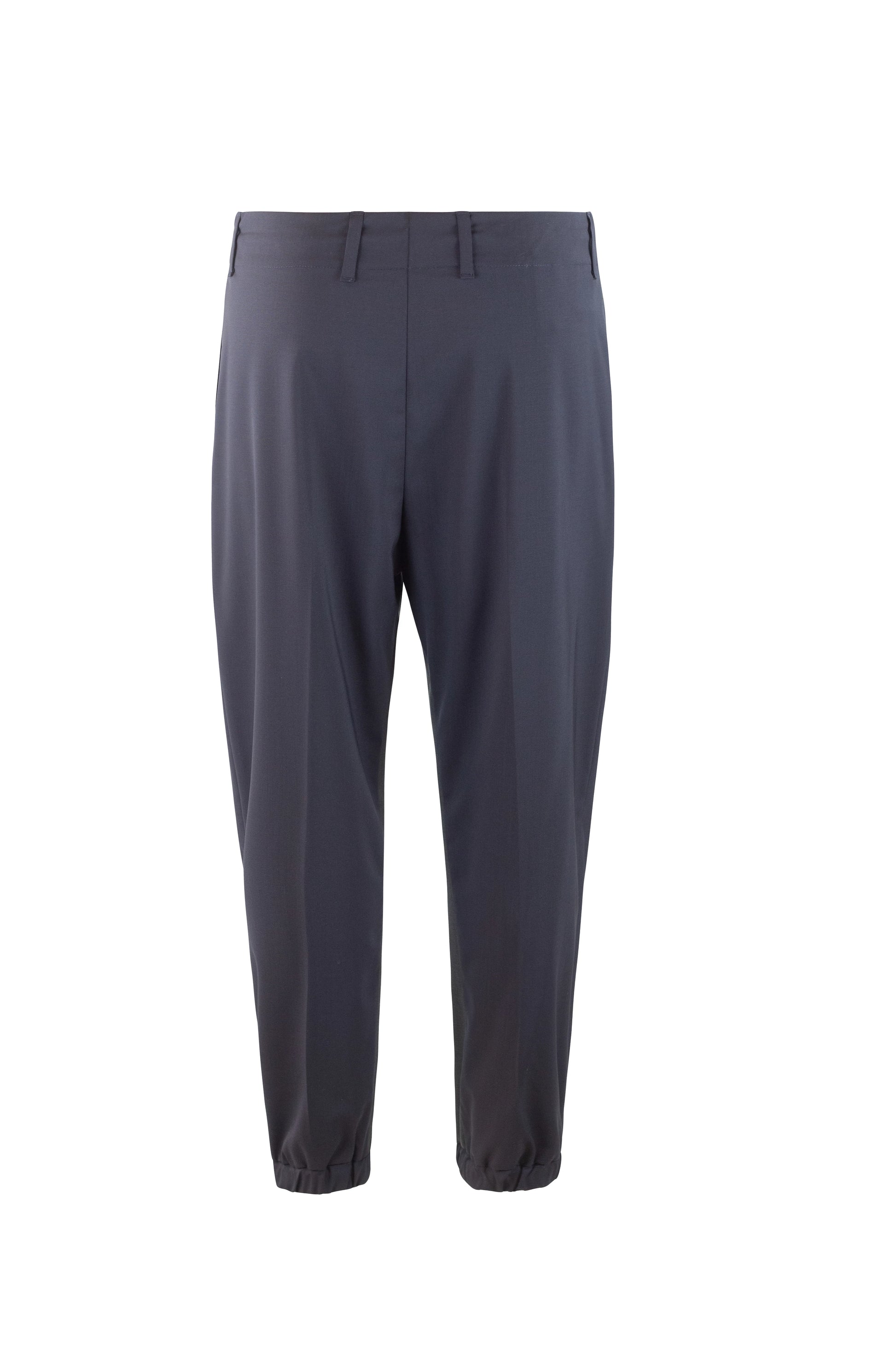 Blue Wool Tailored Jogger Trousers