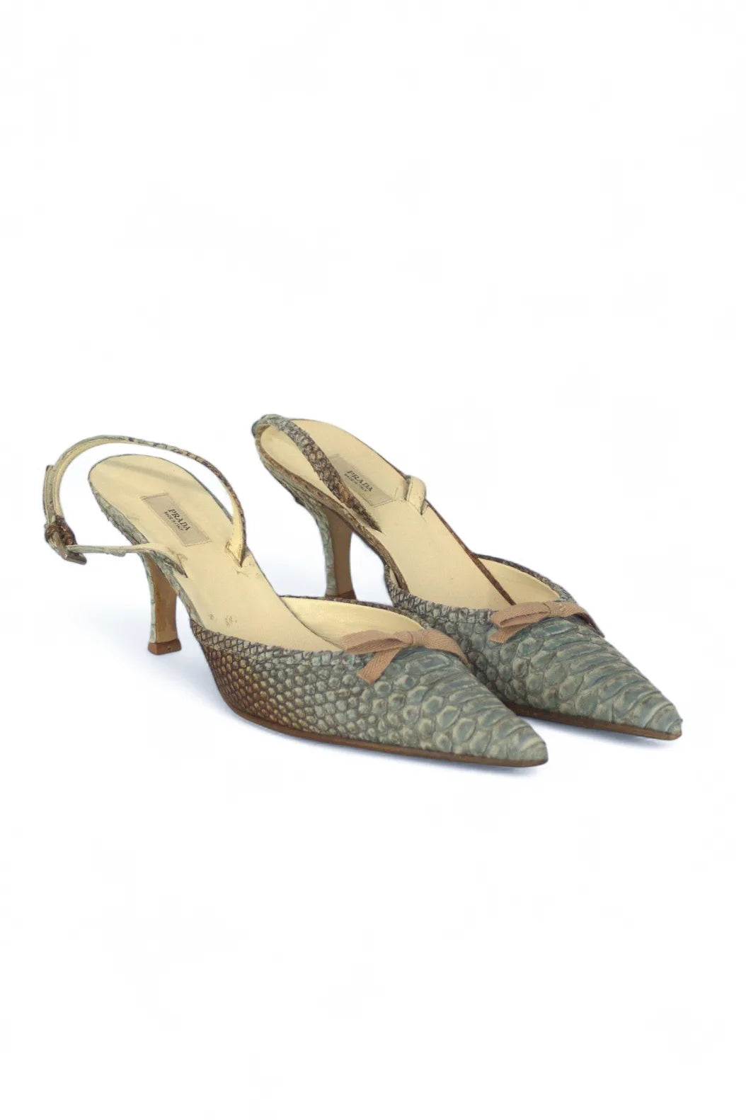 Piton vintage kitten heels