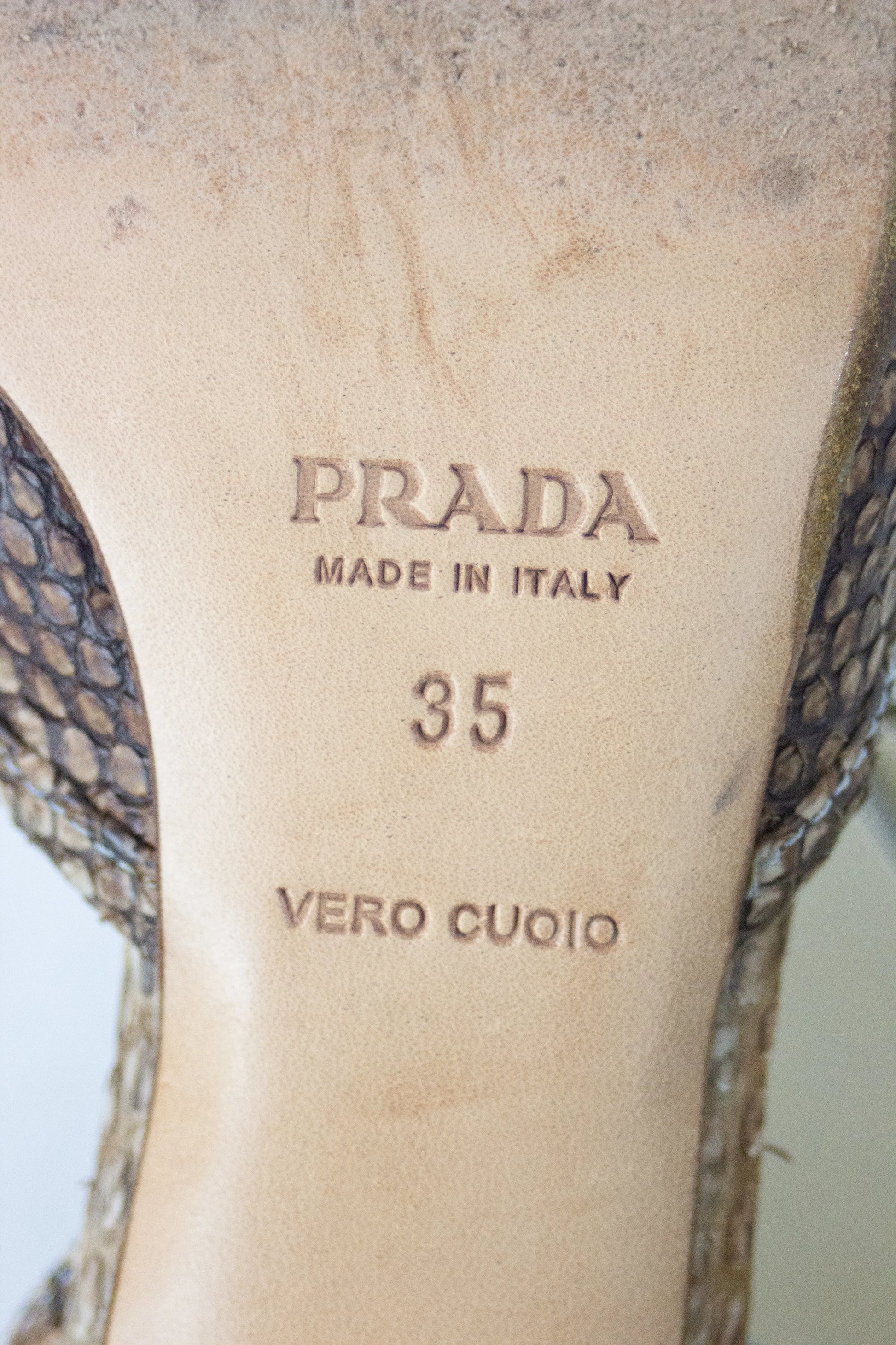 Piton vintage kitten heels