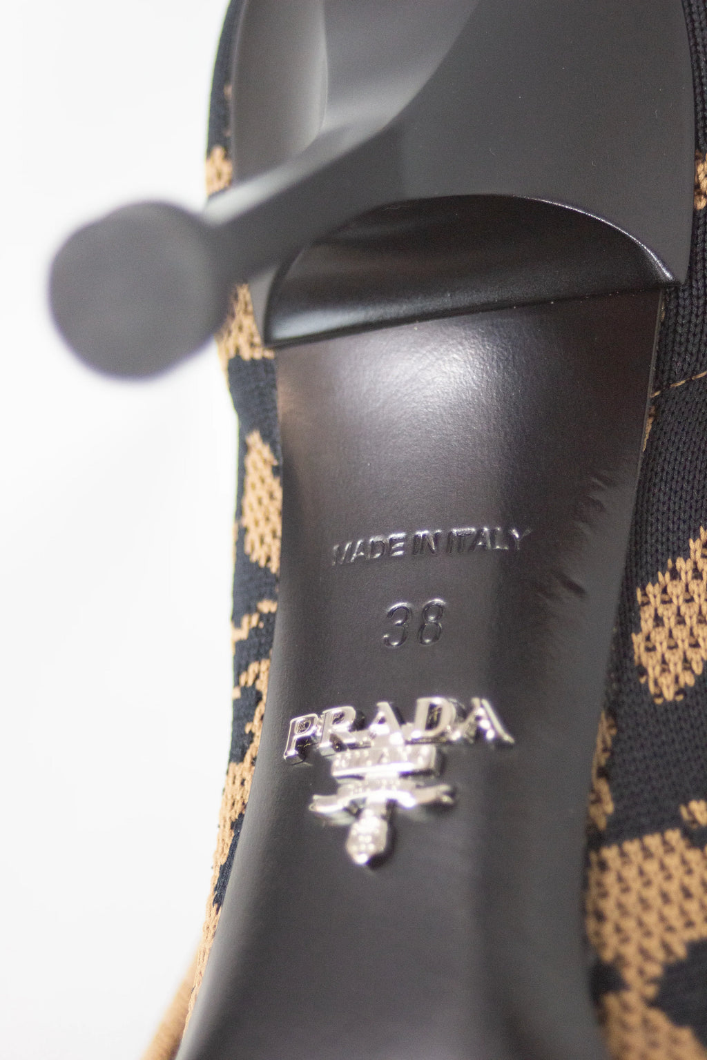 Leopard print mesh pumps