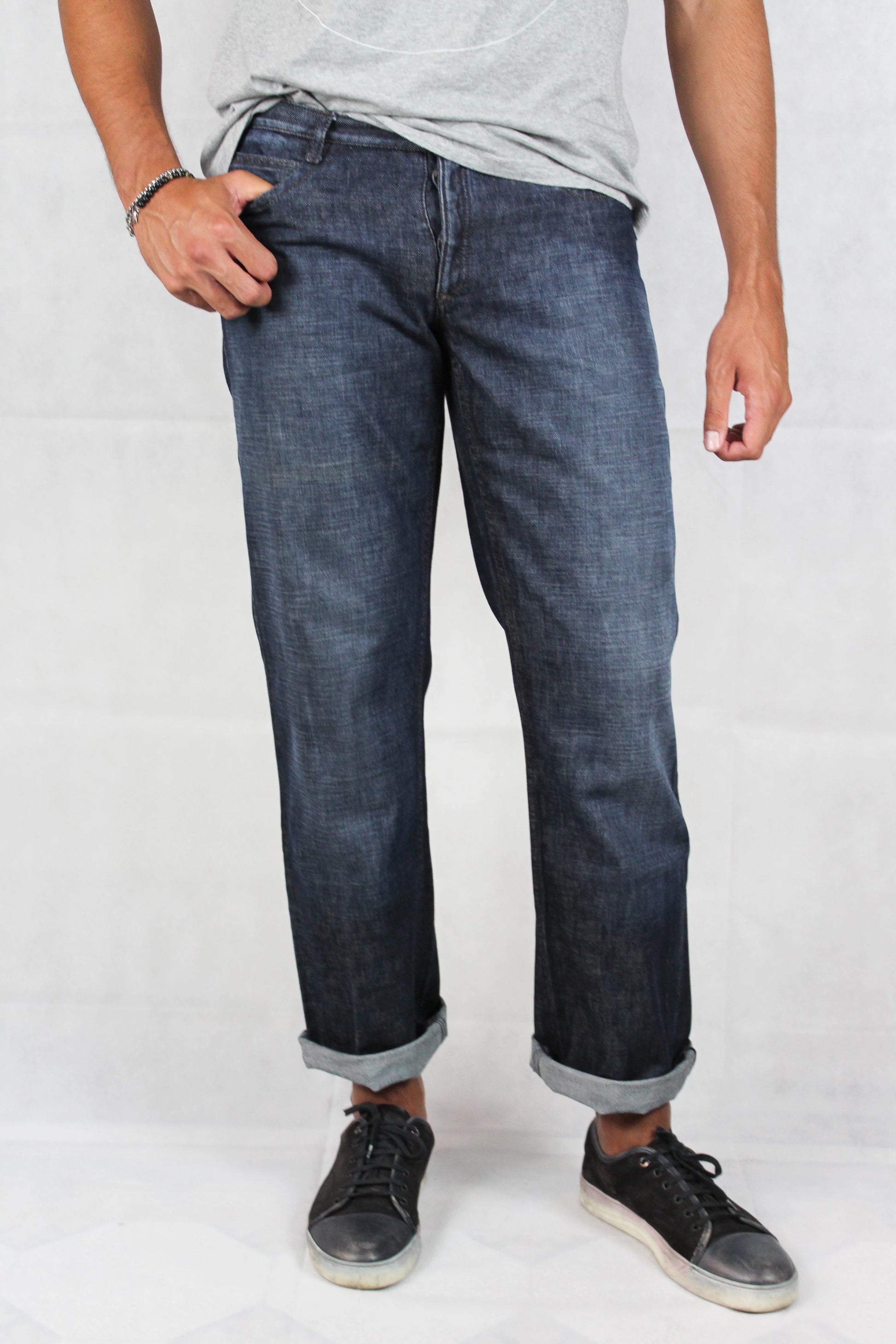 Dark Wash Regular Fit Denim