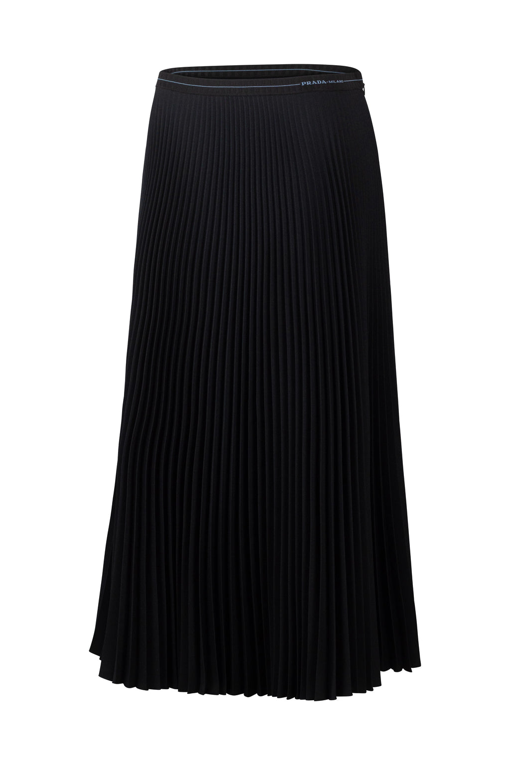 Pleated Midi Skirt with Elastic Waistband