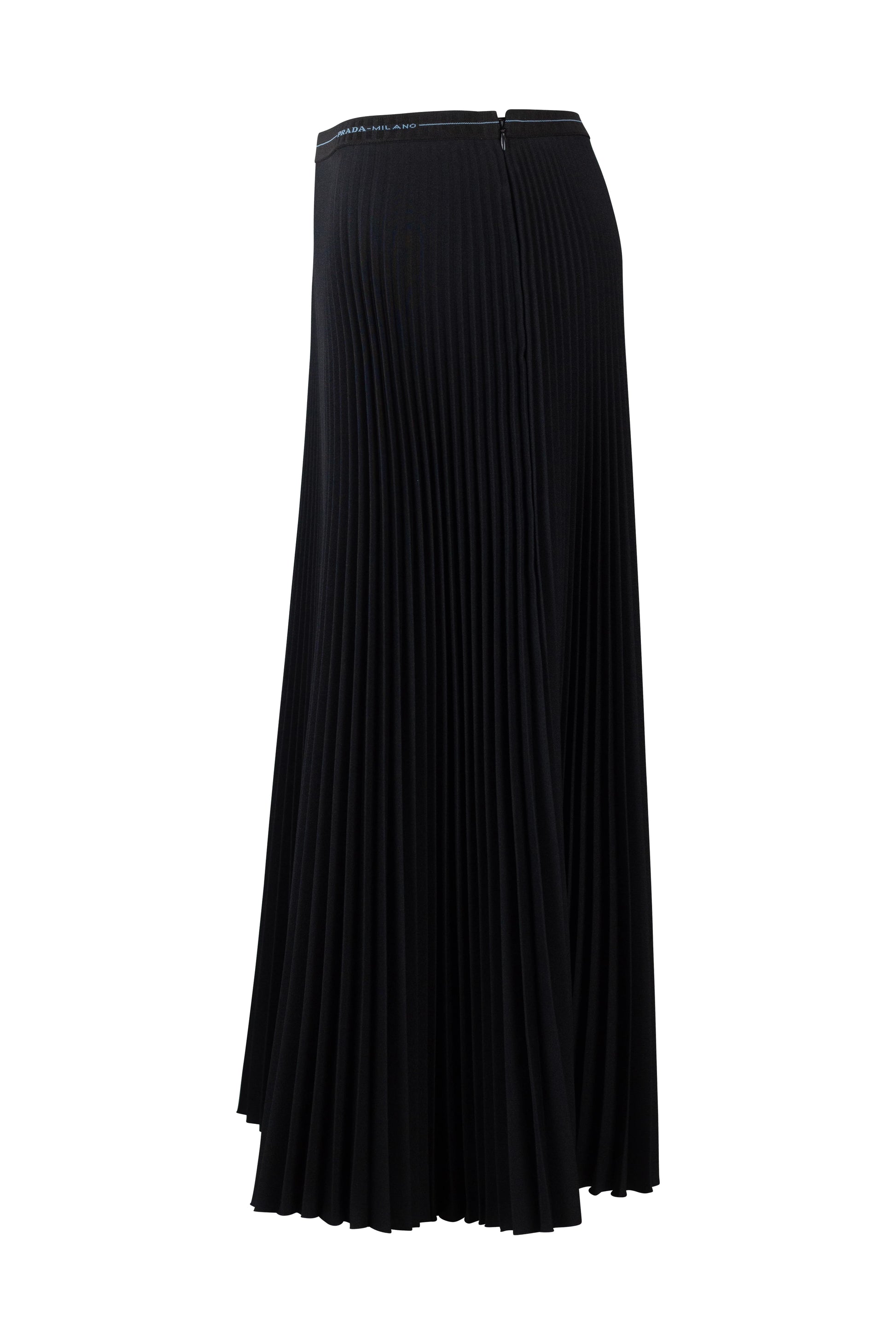 Pleated Midi Skirt with Elastic Waistband
