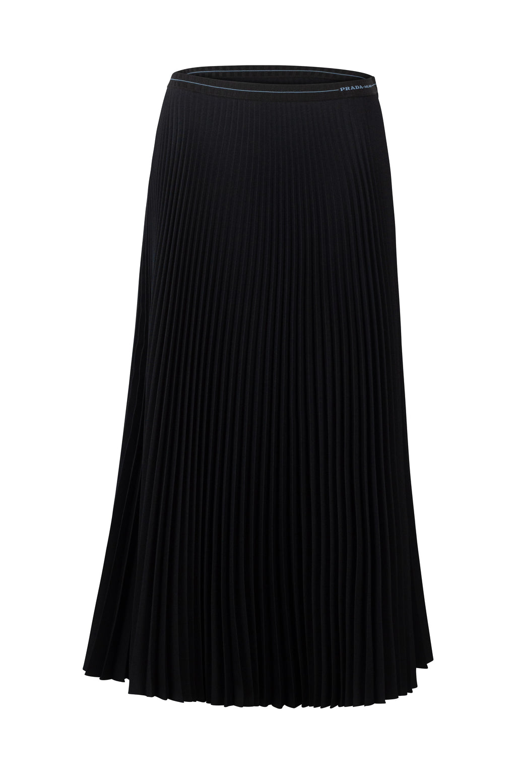 Pleated Midi Skirt with Elastic Waistband