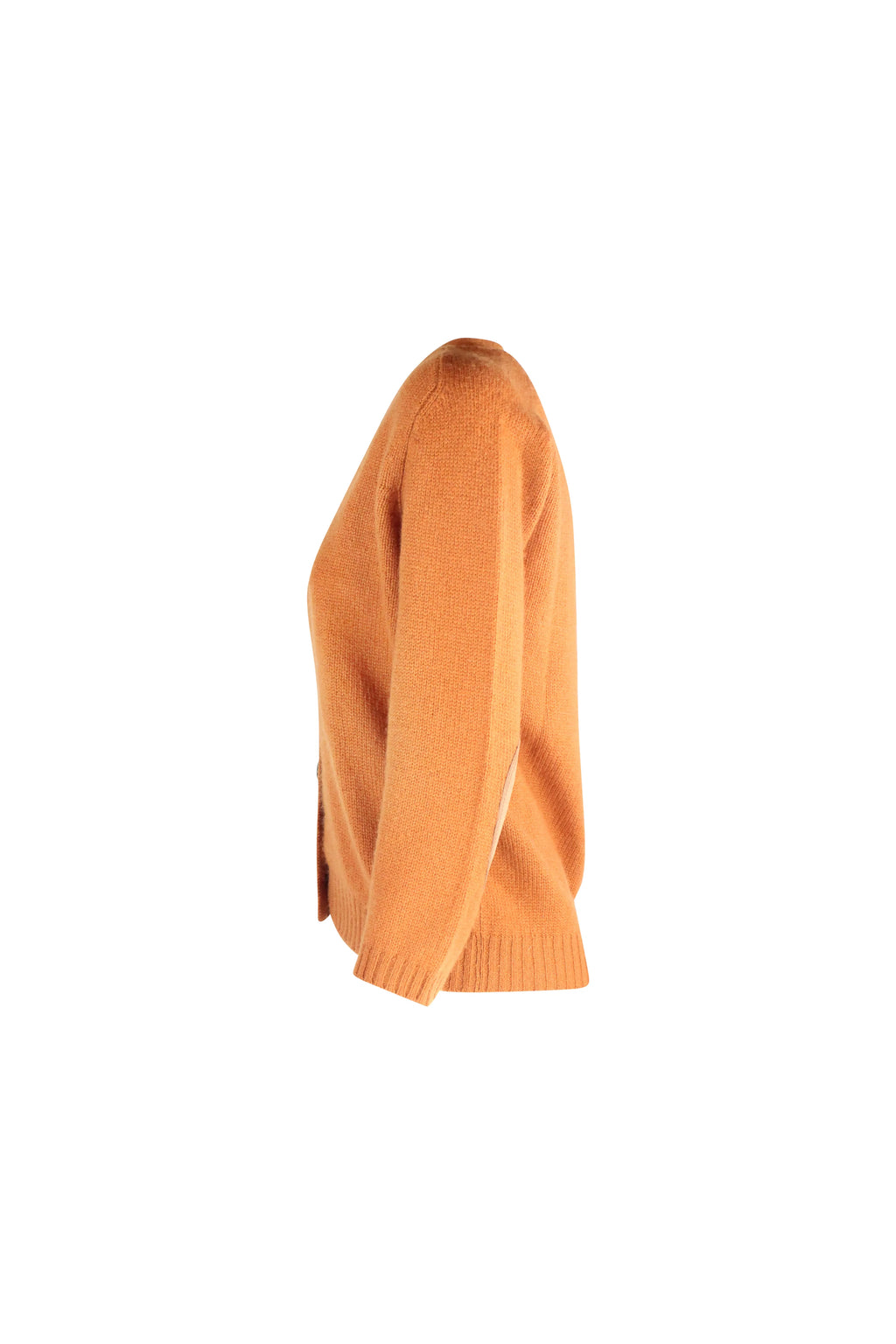 Orange cashmere cardigan