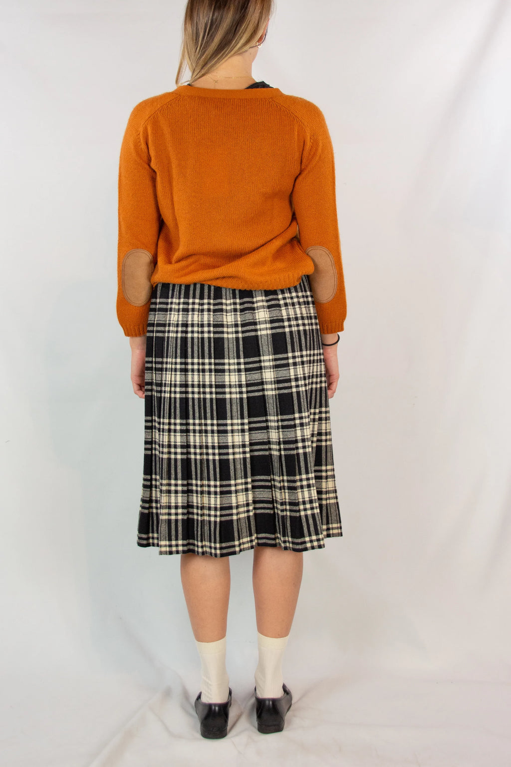 Orange cashmere cardigan