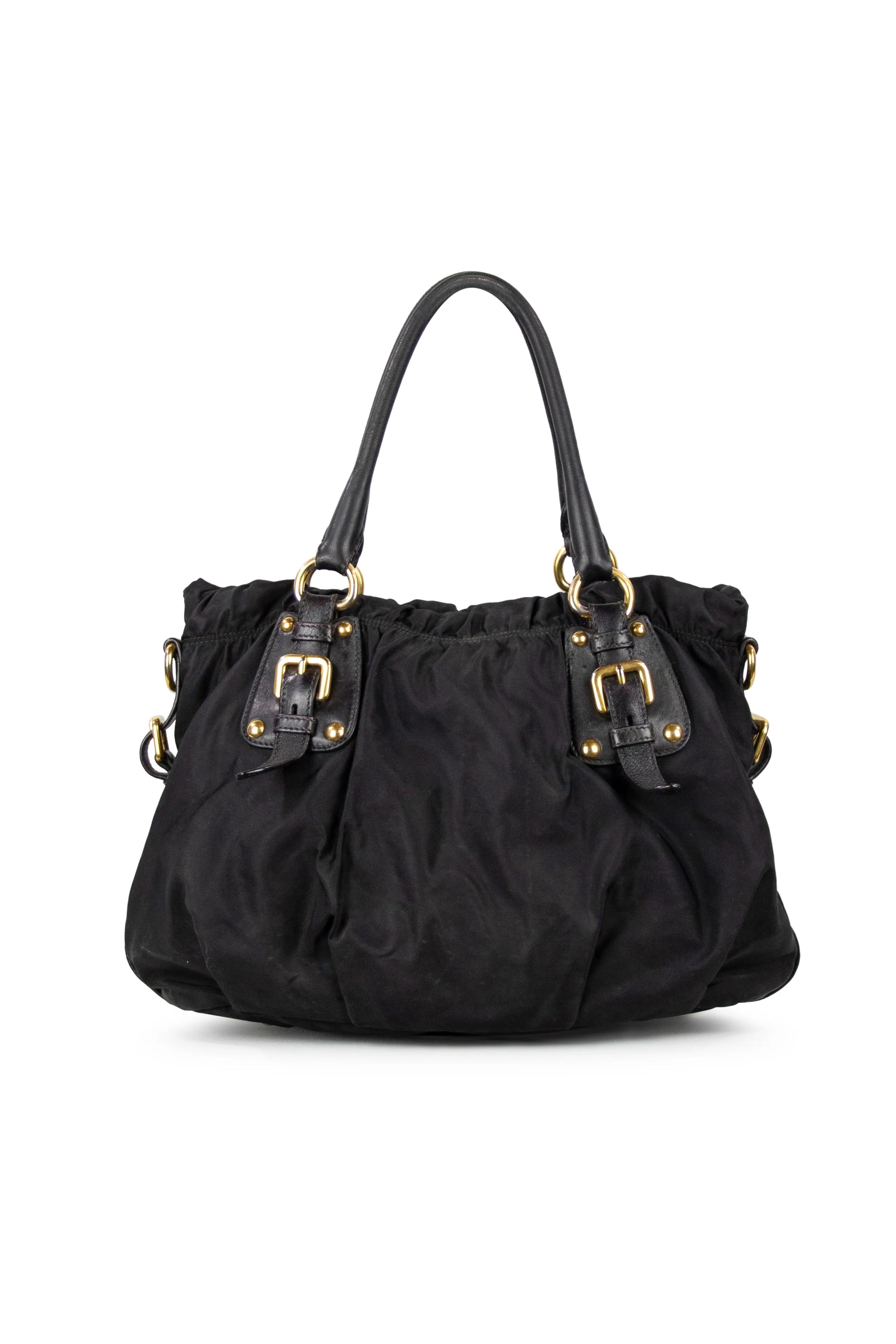 Nylon ruffled bag