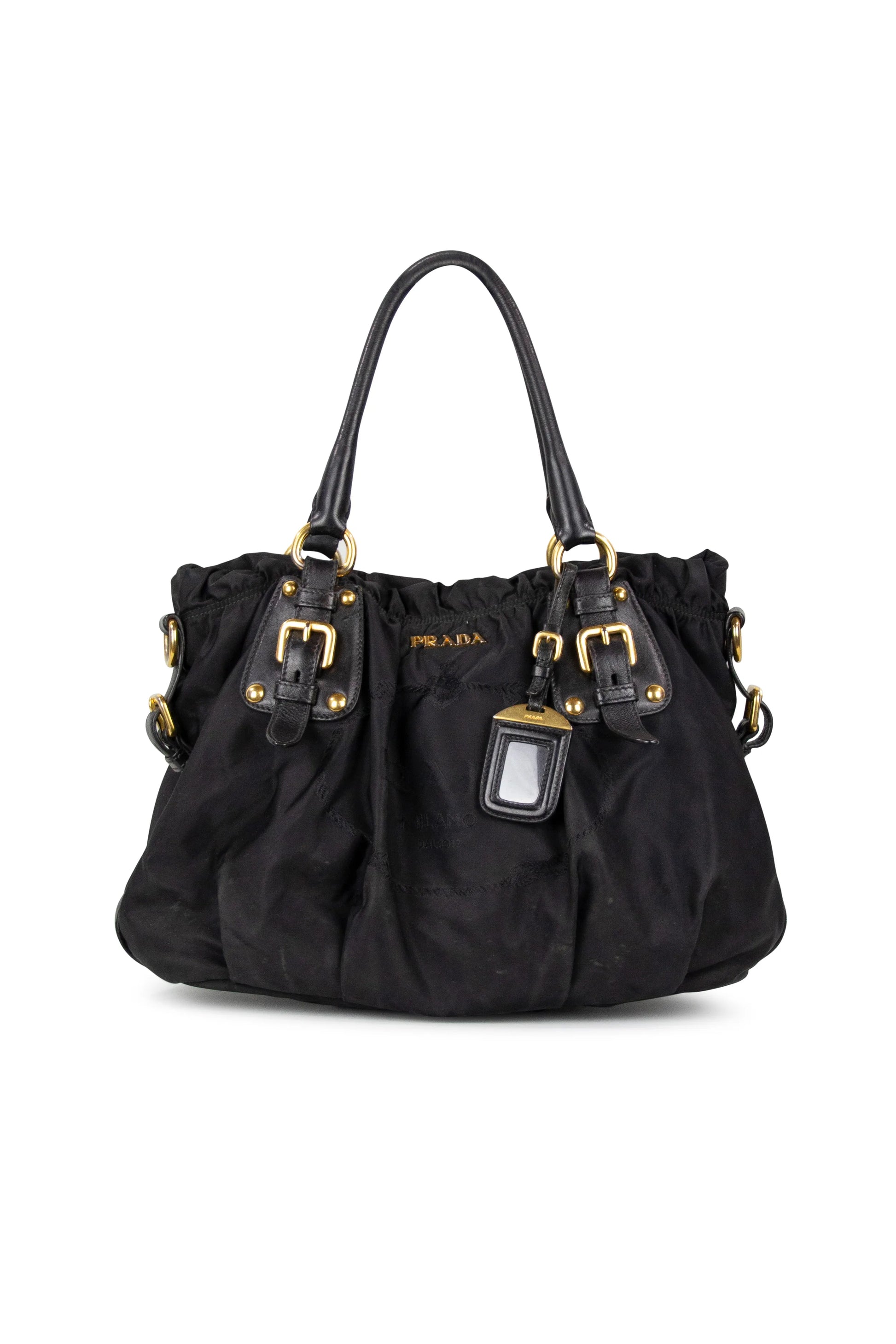Nylon ruffled bag