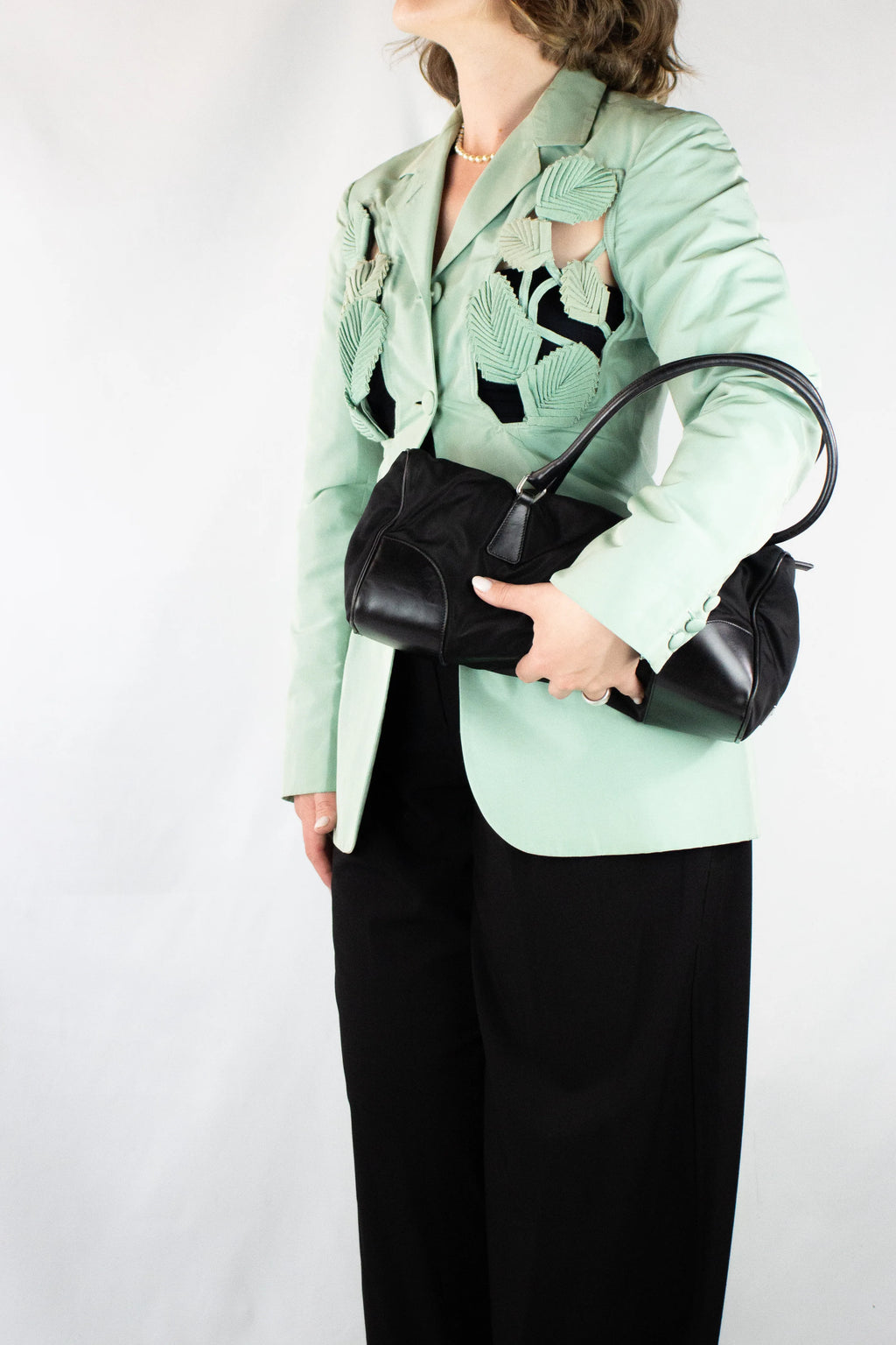Vintage nylon bowler bag