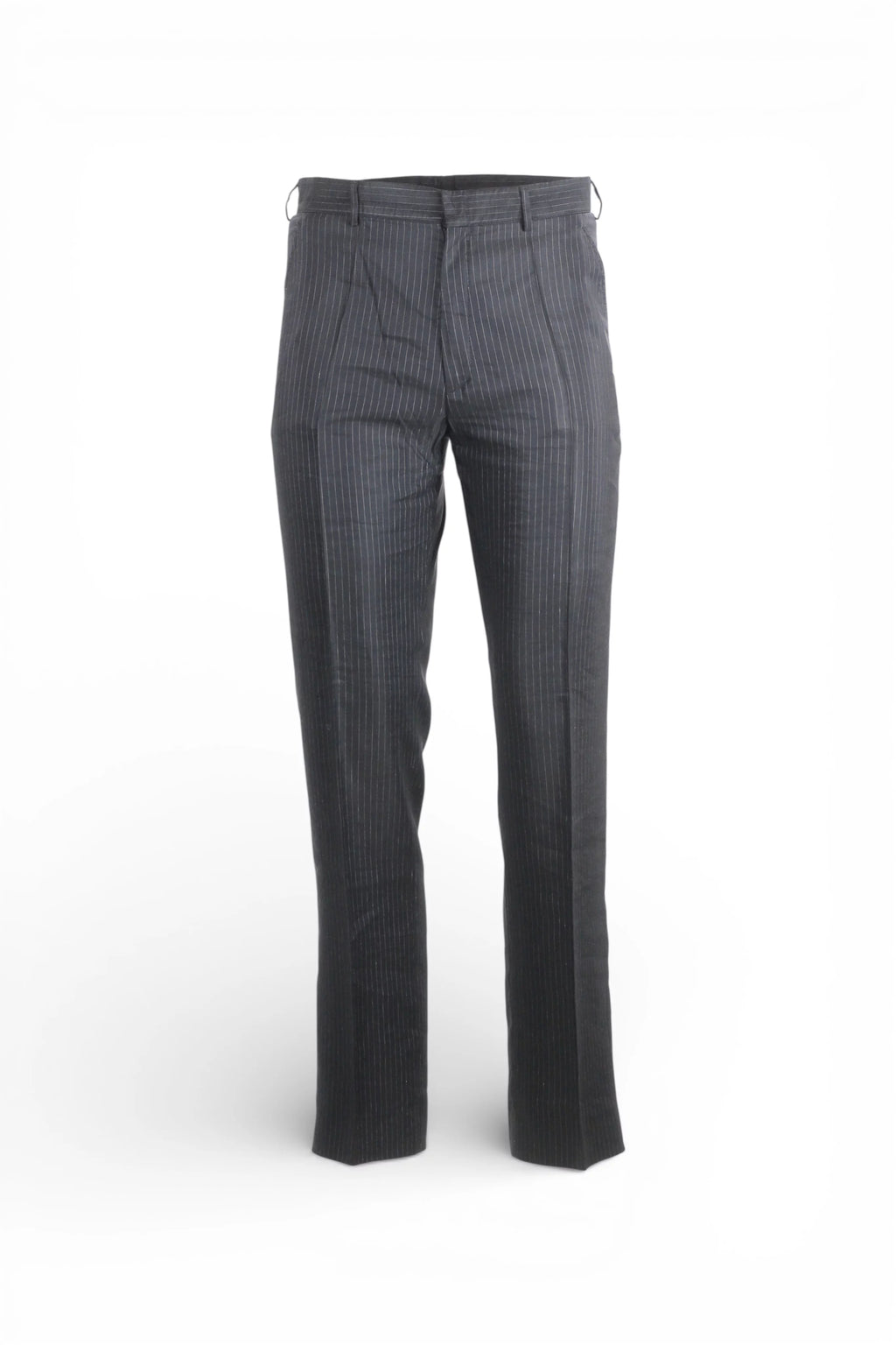 Pinstripe Slim-Cut Tailored Trousers