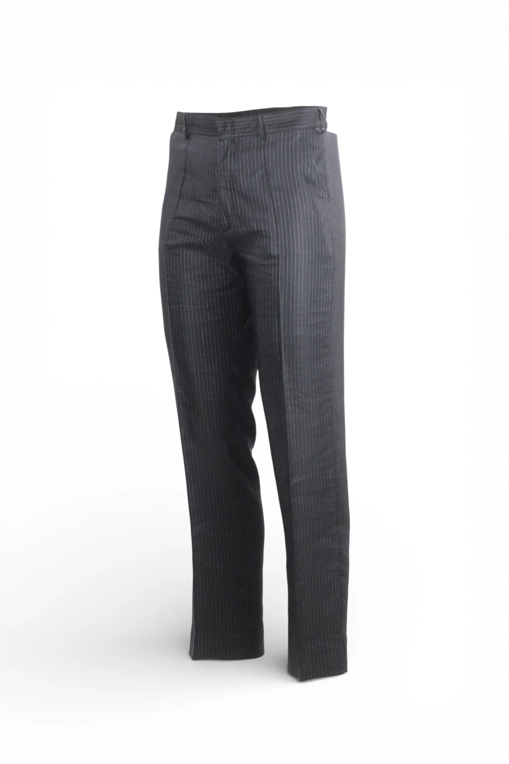 Pinstripe Slim-Cut Tailored Trousers