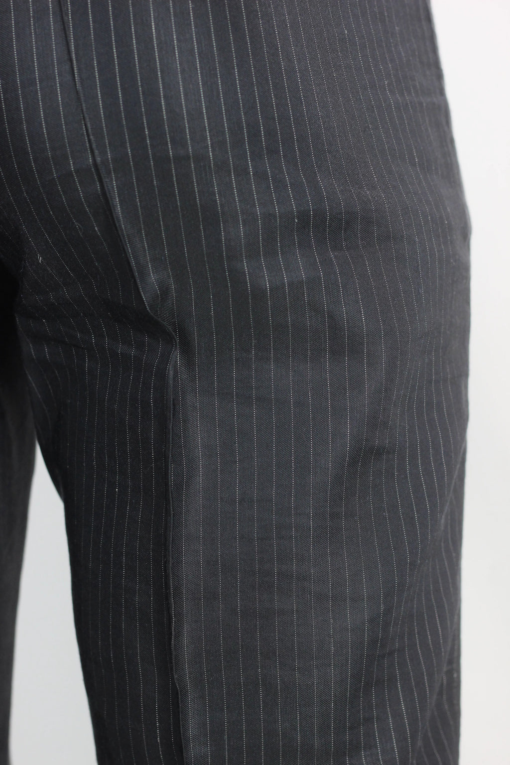 Pinstripe Slim-Cut Tailored Trousers