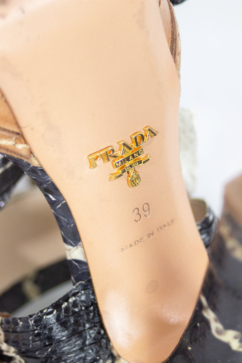Snakeskin sandals SS2009