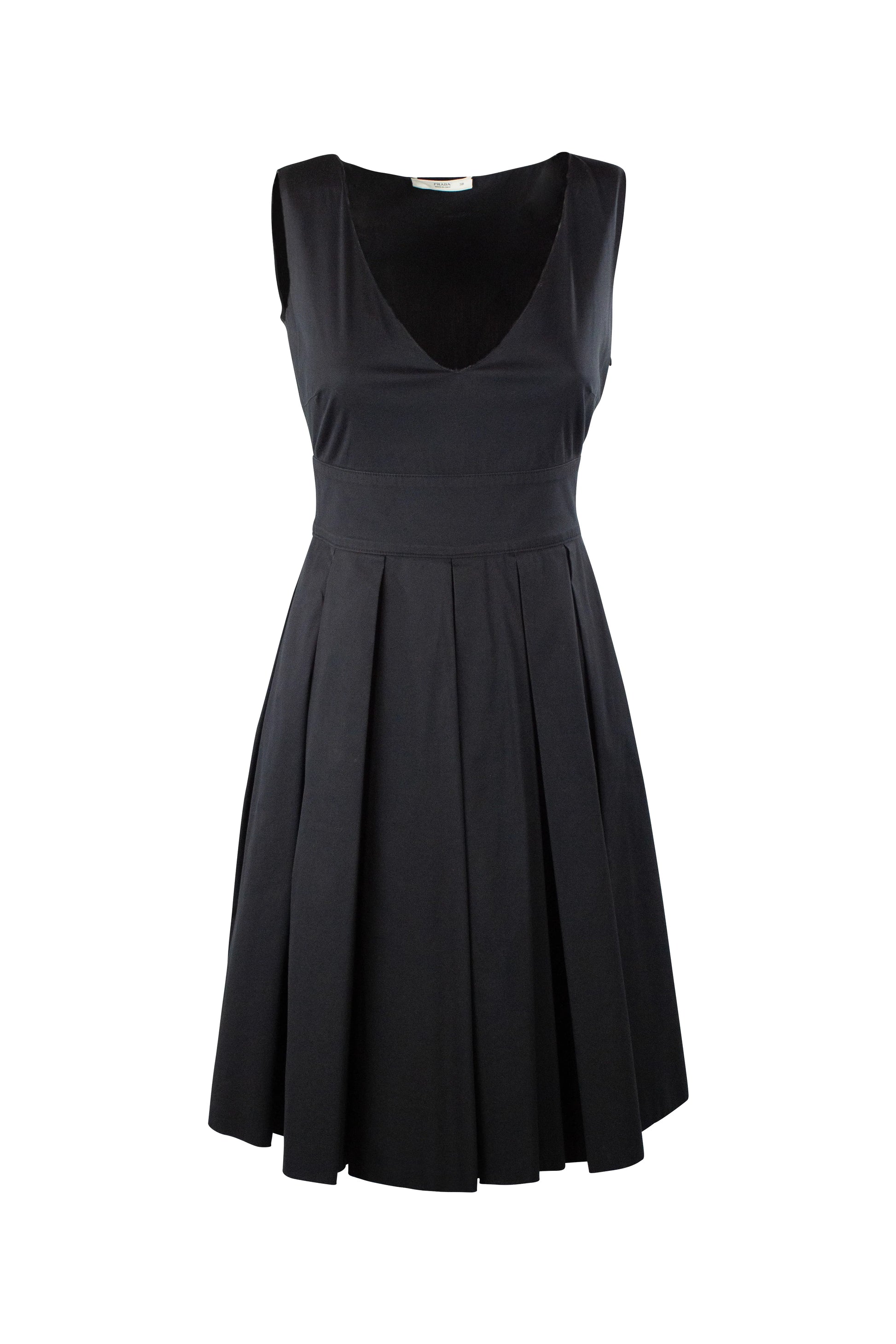 Pleated skirt knee length dress