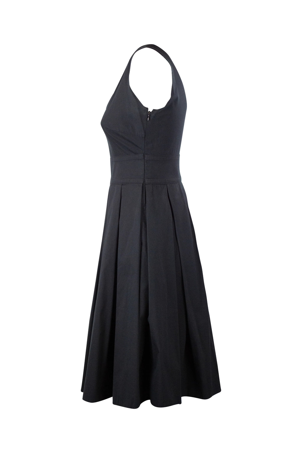 Pleated skirt knee length dress