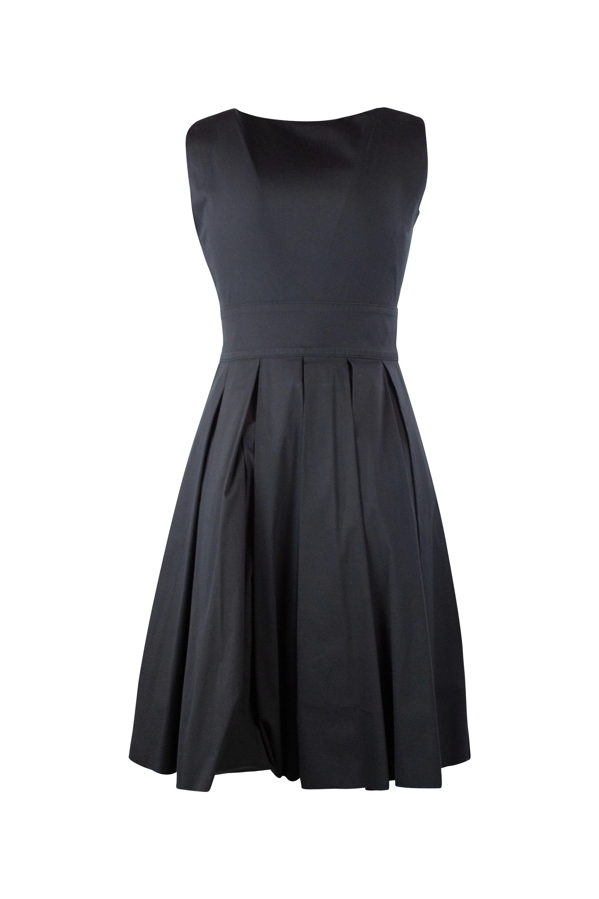 Pleated skirt knee length dress