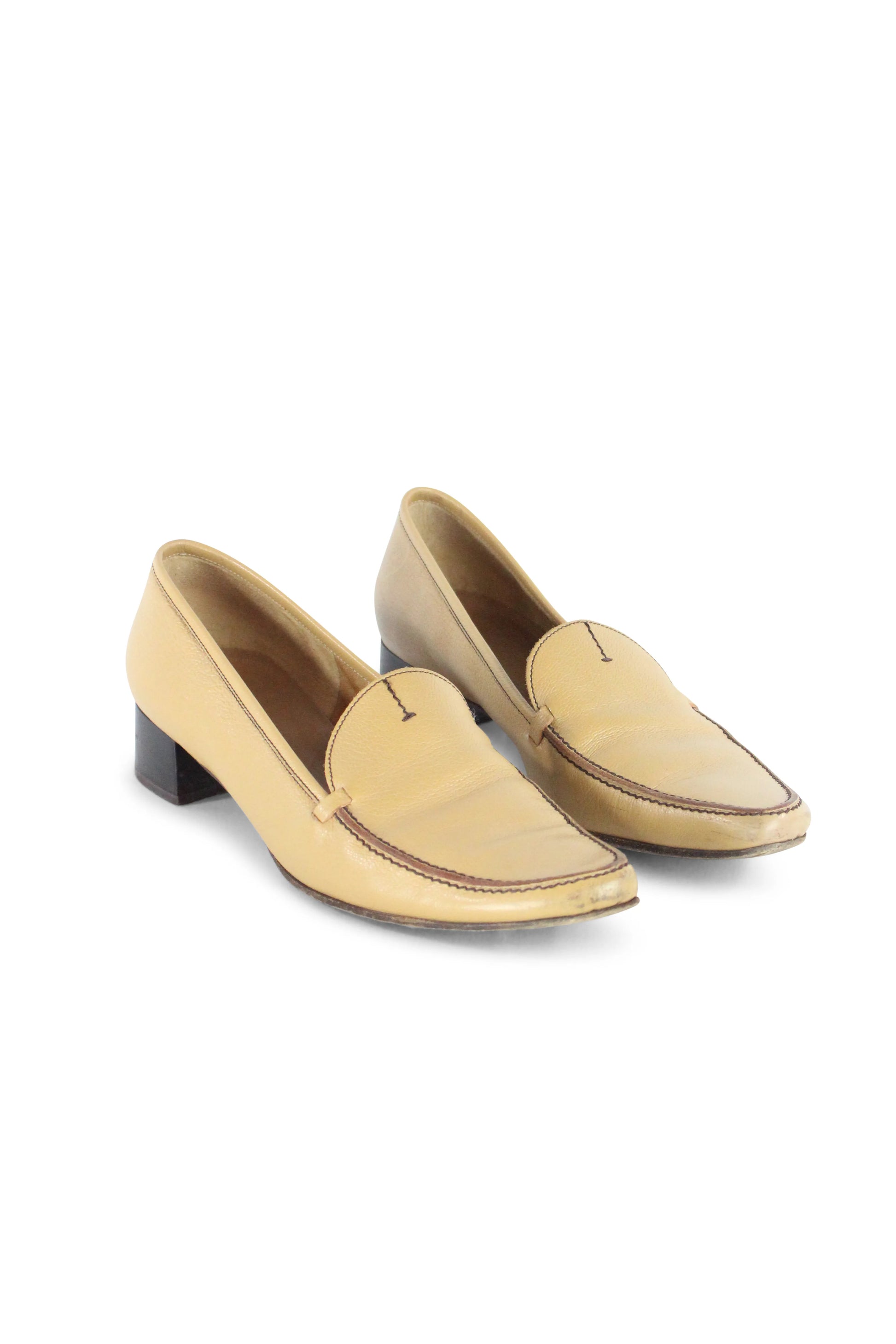 Butter pointed loafers