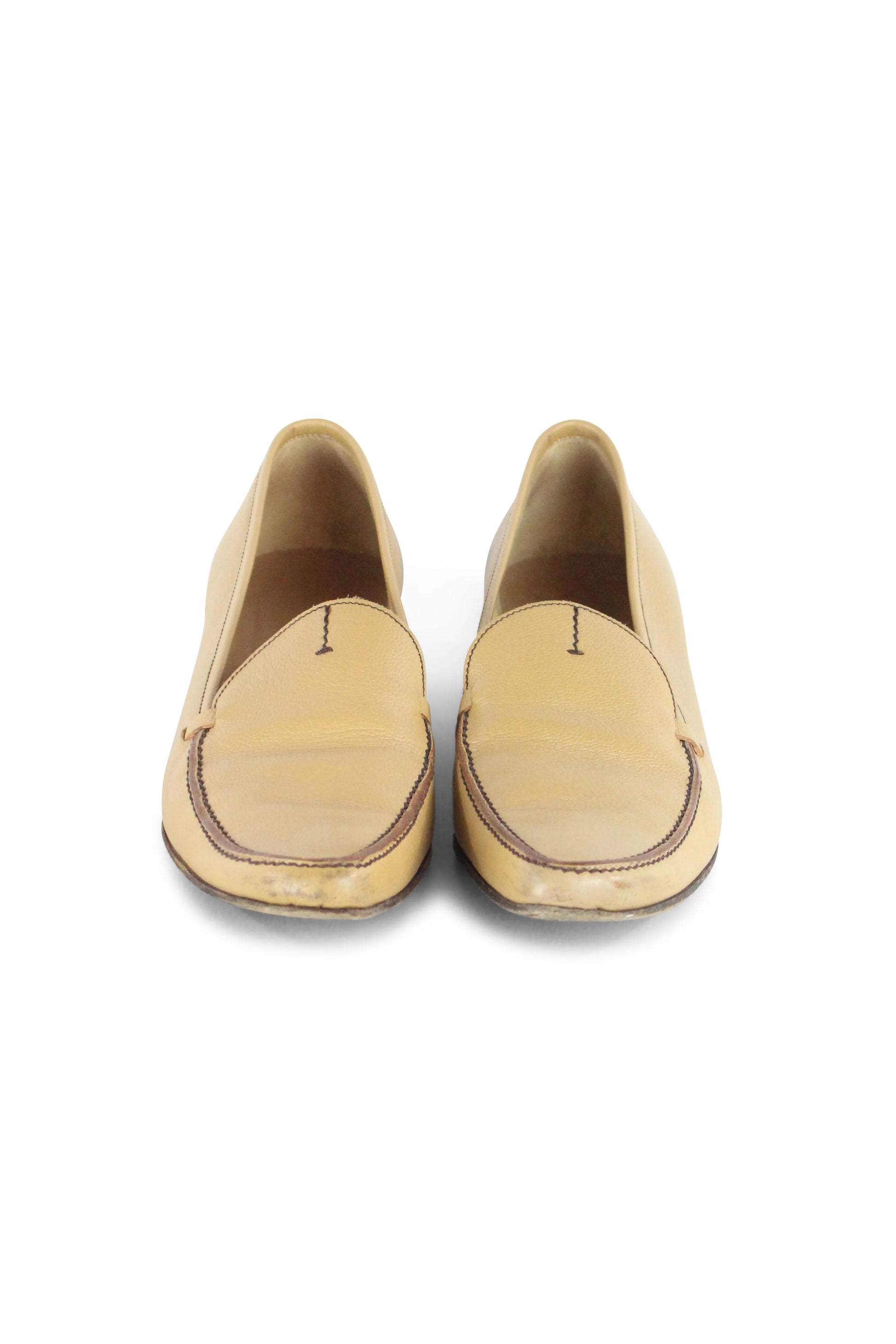 Butter pointed loafers